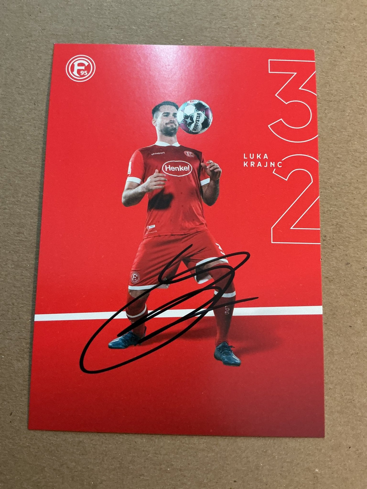 Luka Kranj, Slovenia 🇸🇮 Fortuna Düsseldorf 2020/21 hand signed - Autographs-World