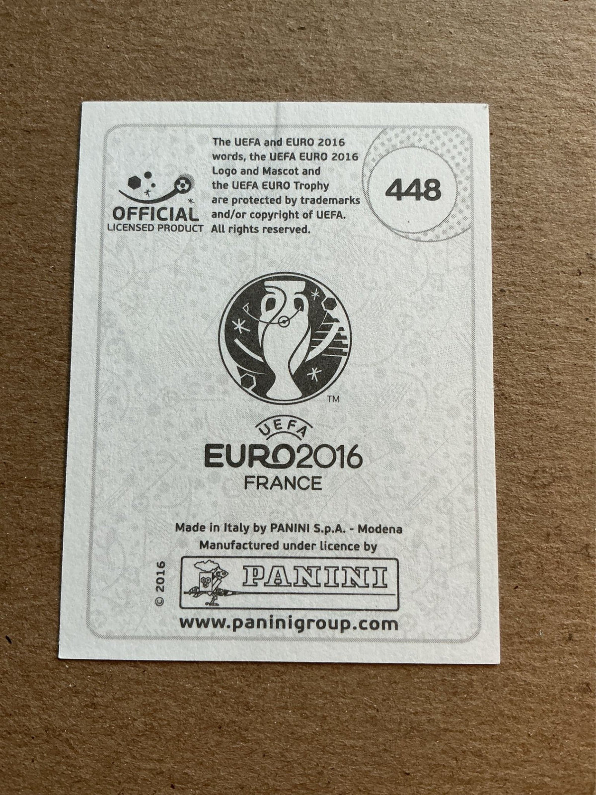 Luka Modrić, Croatia 🇭🇷 UEFA Euro 2016 Panini hand signed - Autographs-World