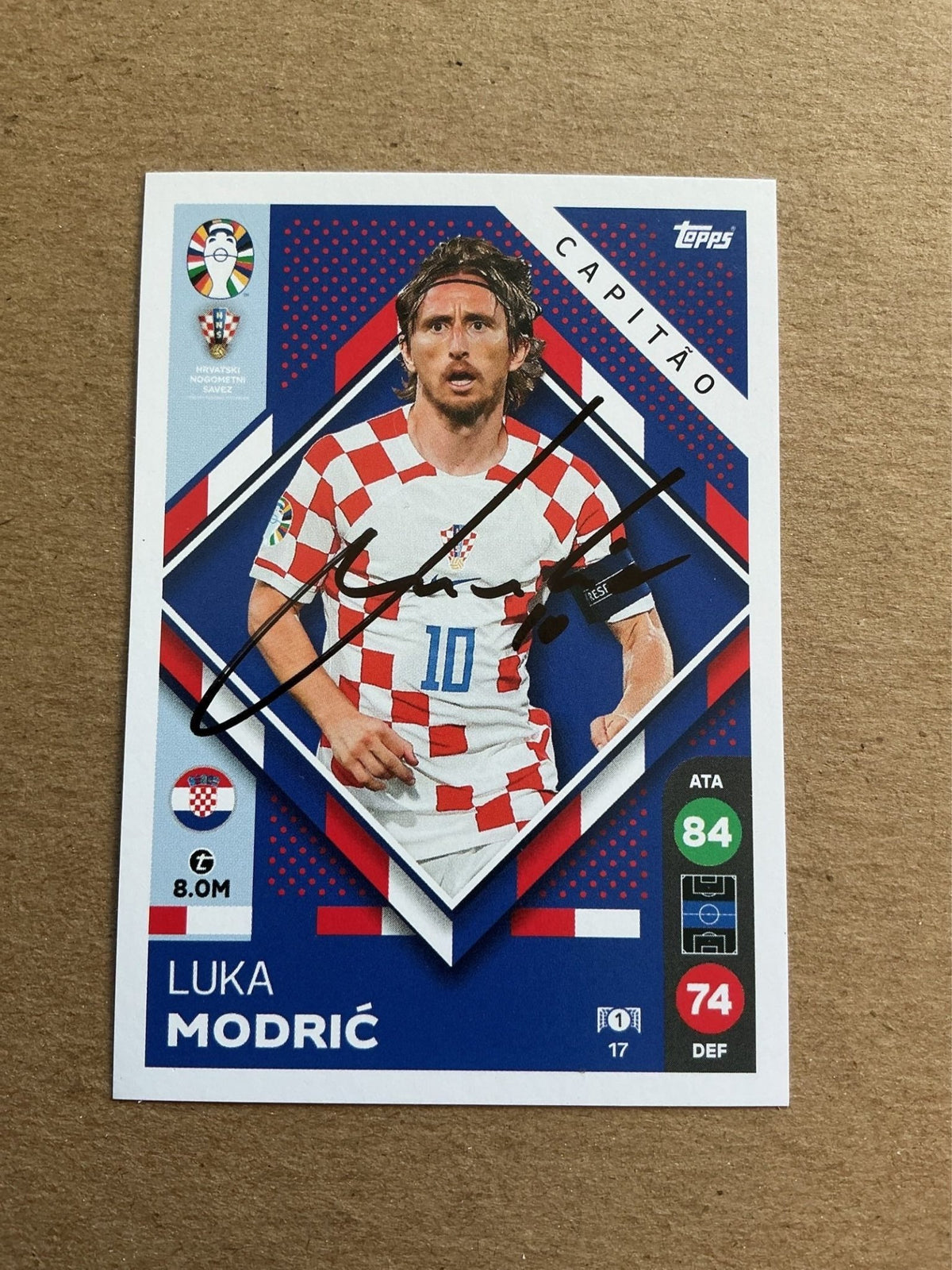 Luka Modrić, Croatia 🇭🇷 UEFA Euro 2024 hand signed - Autographs-World