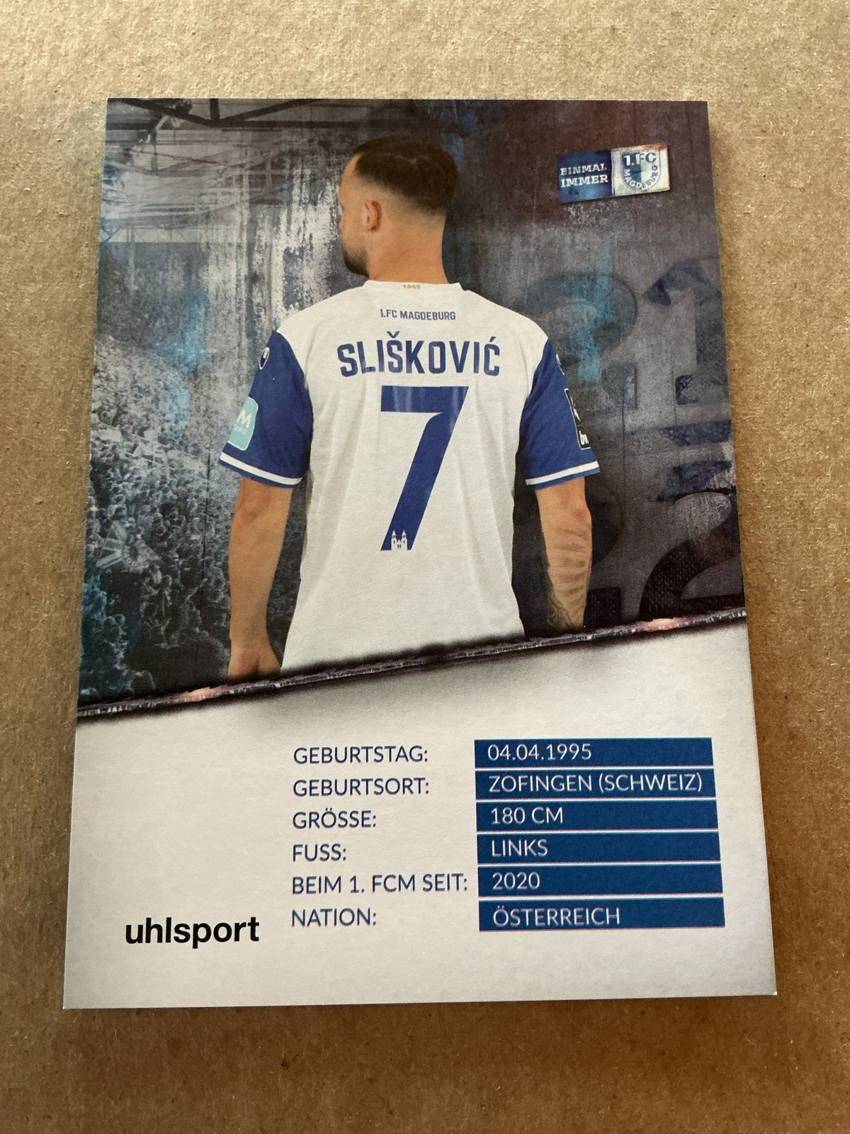 Luka Slišković, Austria 🇦🇹 1.FC Magdeburg 2021/22 hand signed - Autographs-World