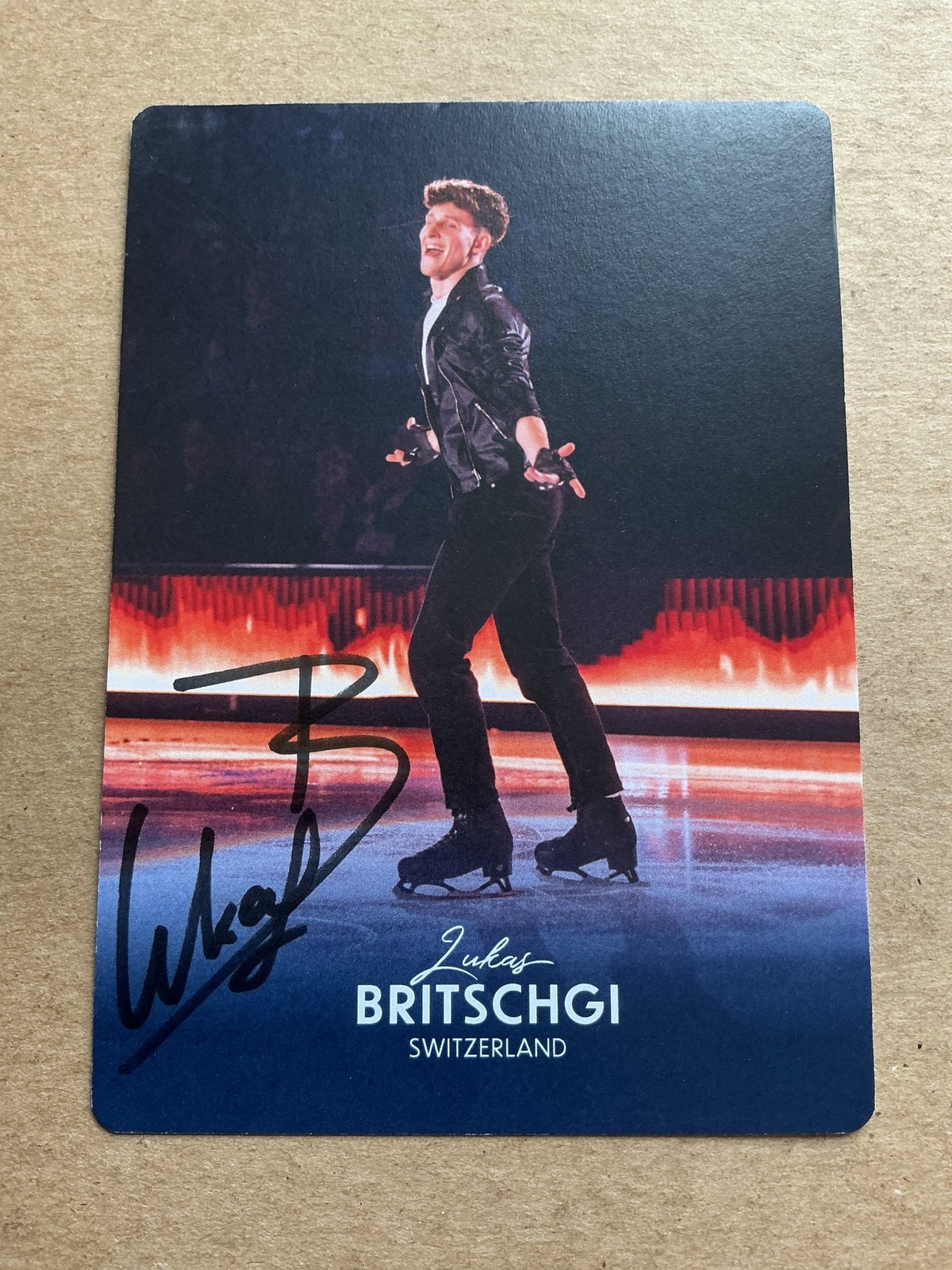 Lukas Britschgi, Switzerland 🇨🇭 Ice Skating Winter Sports 2024/25 hand signed - Autographs-World
