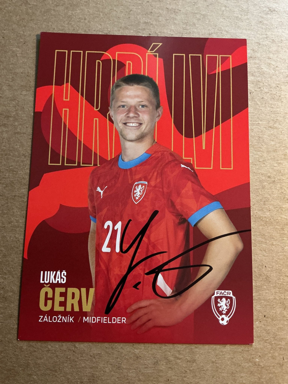 Lukas Cerv, Czech Republic 🇨🇿 2023 hand signed - Autographs-World