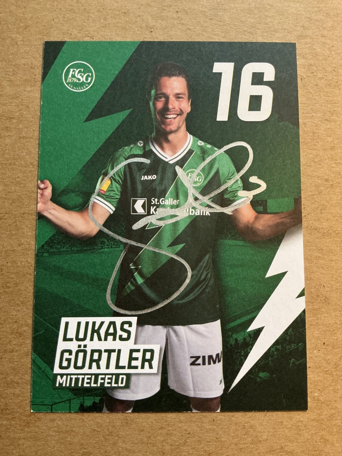 Lukas Görtler, Germany 🇩🇪 FC St. Gallen 2022/23 hand signed - Autographs-World