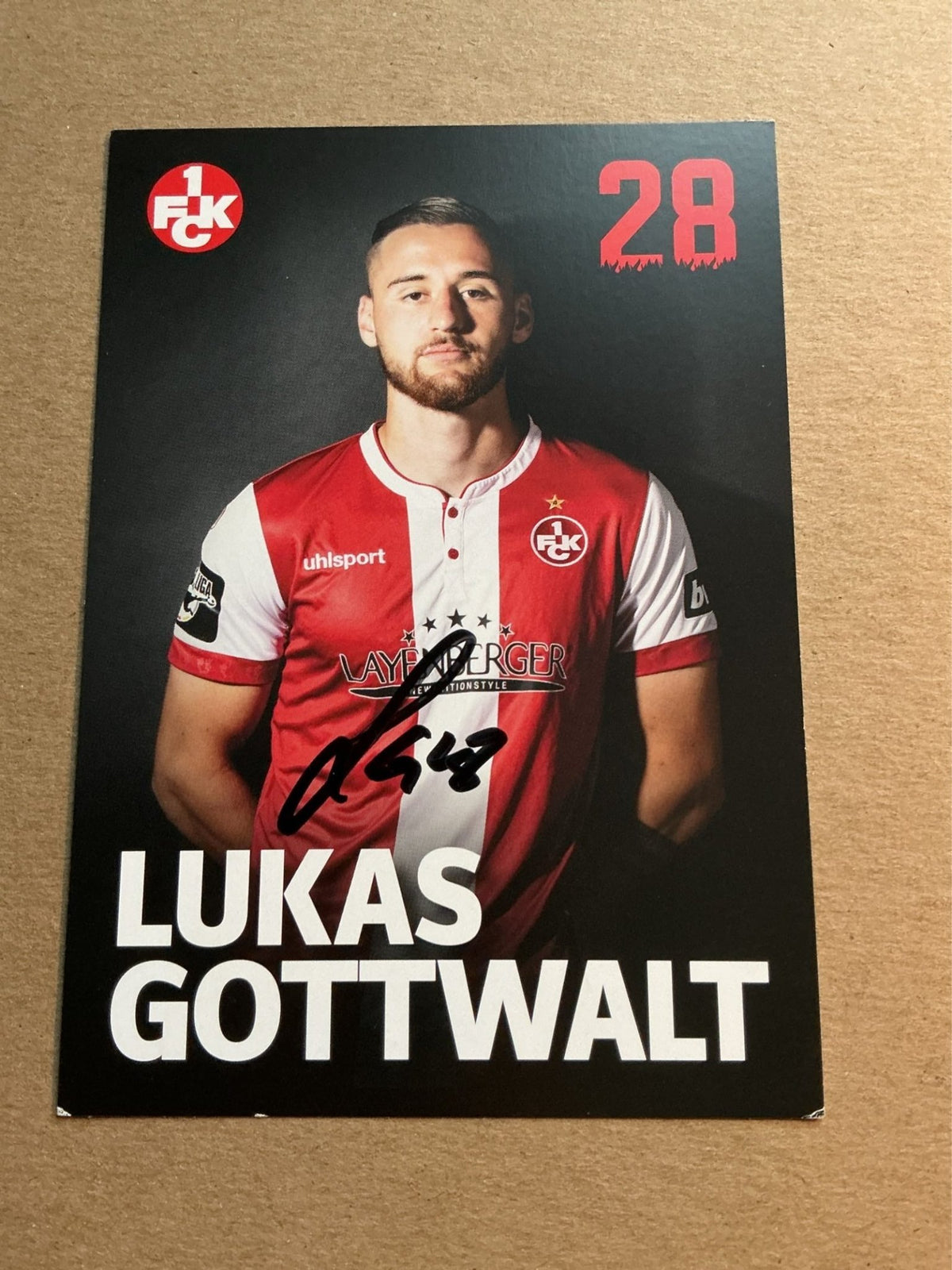 Lukas Gottwalt, Germany 🇩🇪 1.FC Kaiserslautern 2018/19 hand signed - Autographs-World