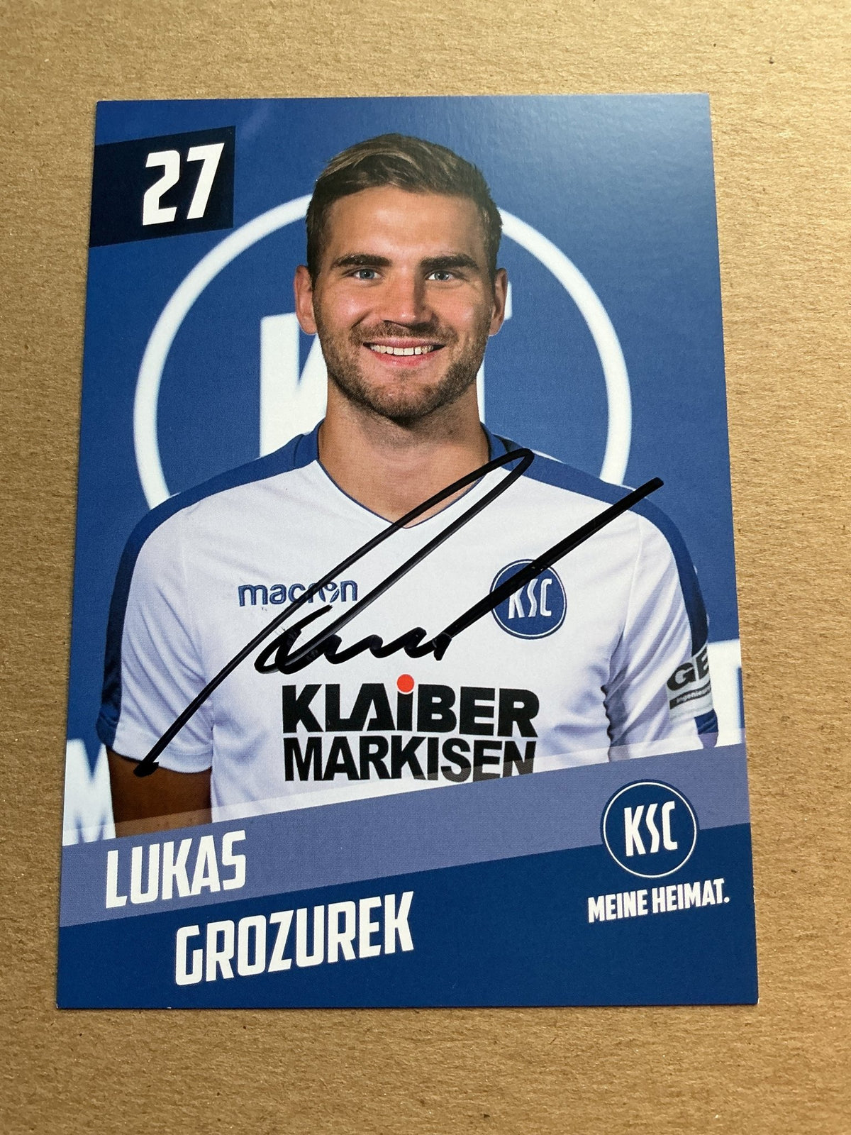 Lukas Grozurek, Austria 🇦🇹 Karlsruher SC 2019/20 hand signed - Autographs-World