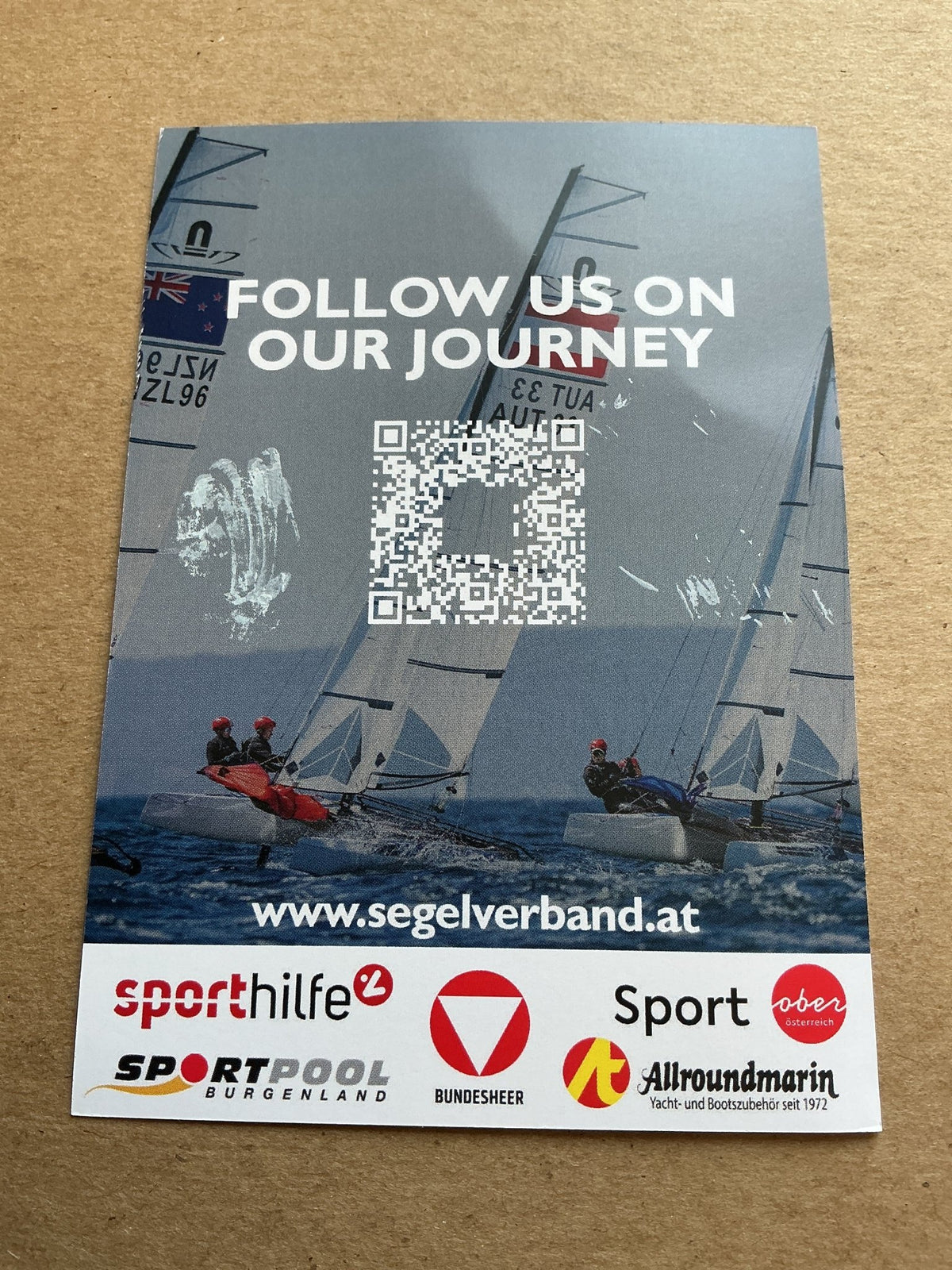 Lukas Haberl & Tanja Frank, Austria 🇦🇹 Sailing Summer Olympics 2024 hand signed - Autographs-World