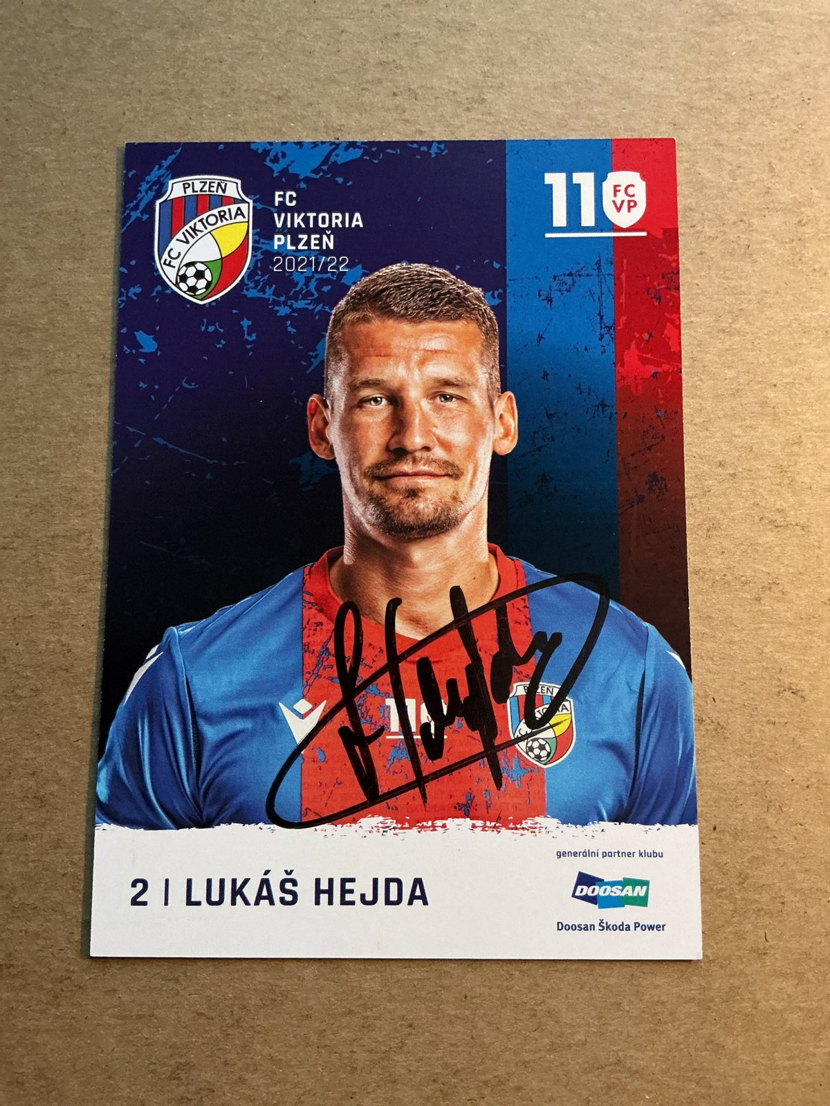 Lukáš Hejda, Czech Republic 🇨🇿 FC Viktoria Plzeň 2021/22 hand signed - Autographs-World