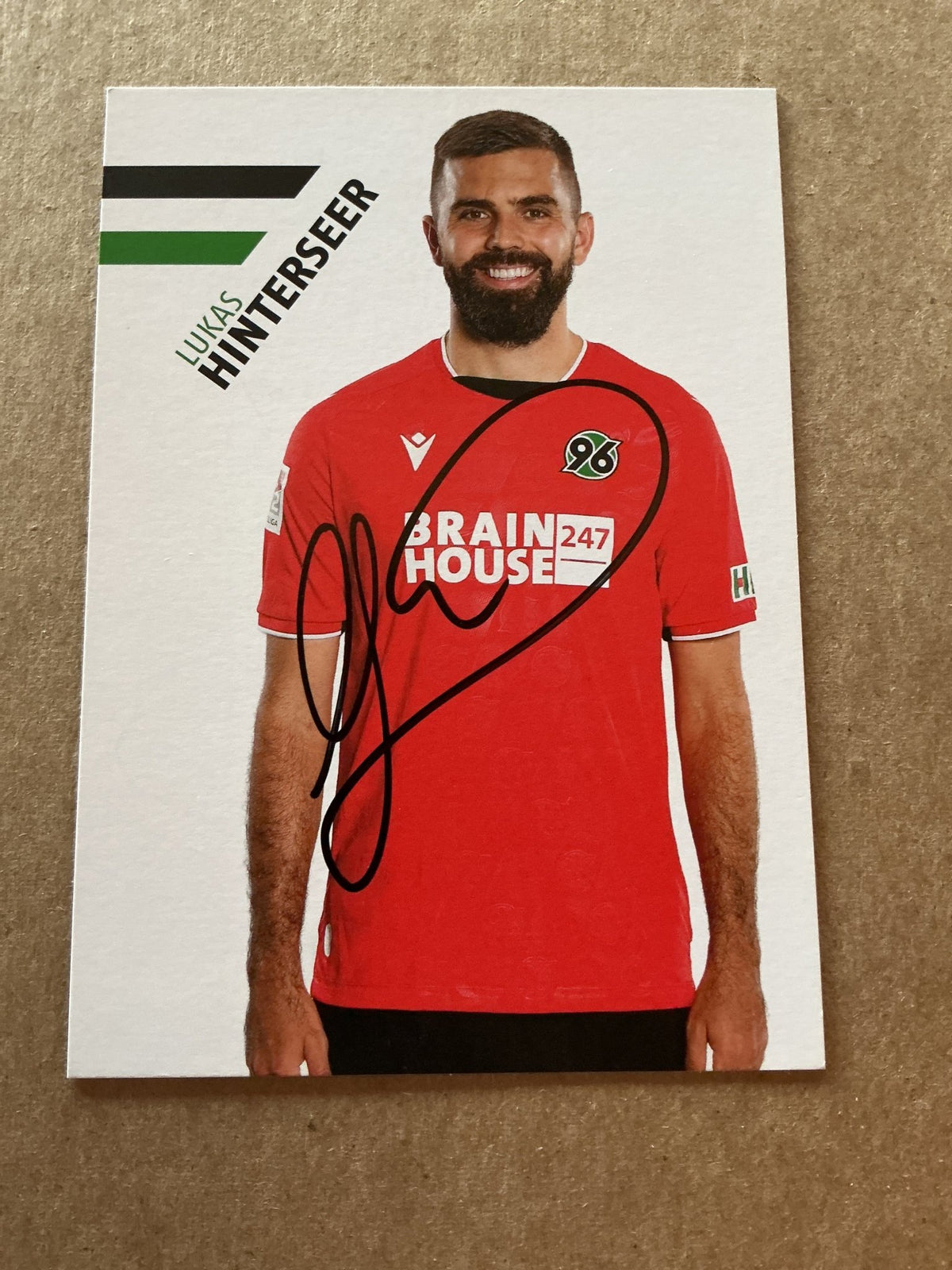 Lukas Hinterseer, Austria 🇦🇹 Hannover 96 2021/22 hand signed - Autographs-World
