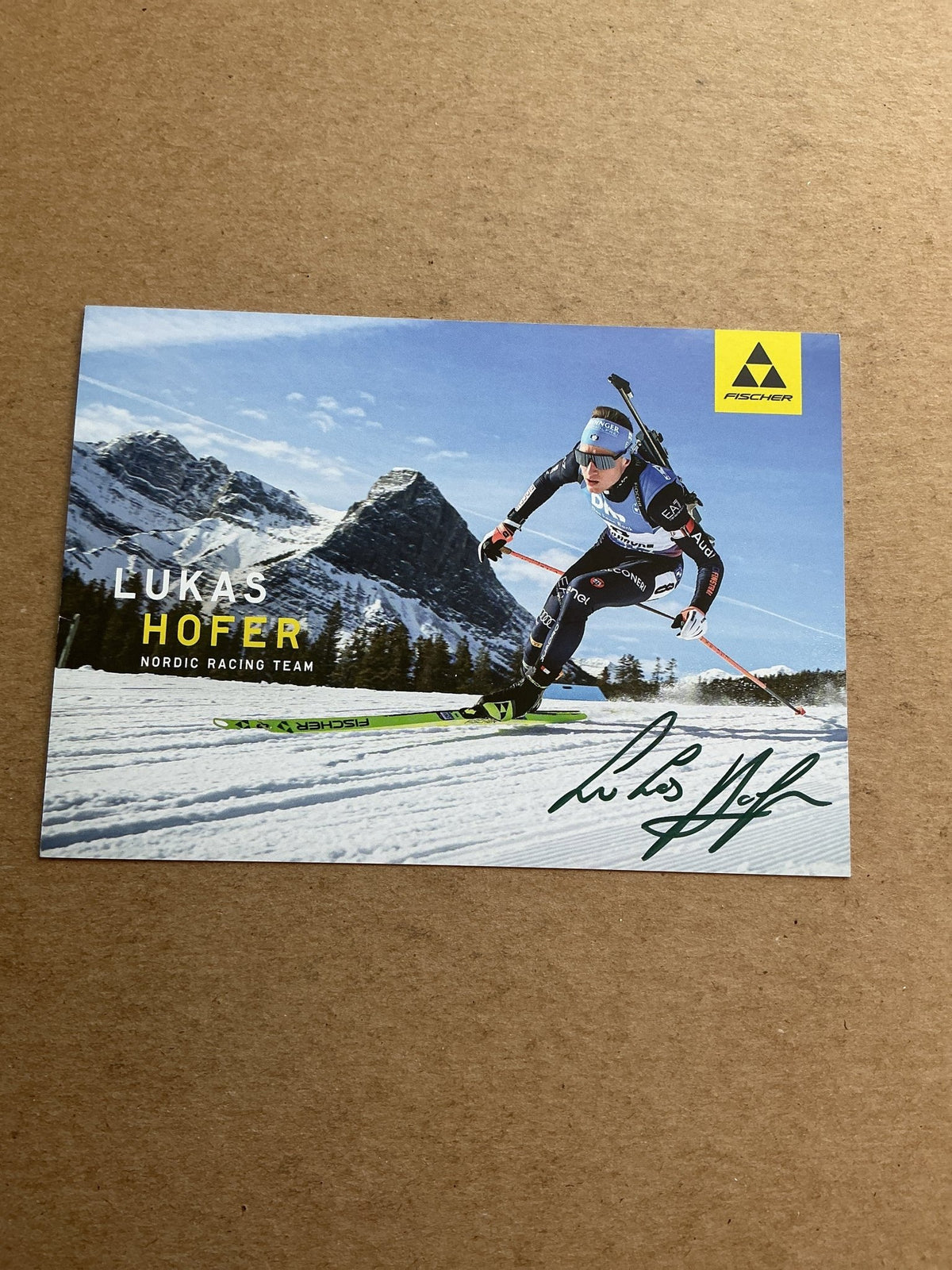 Lukas Hofer, Italy 🇮🇹 Biathlon Winter 2024/25 hand signed - Autographs-World