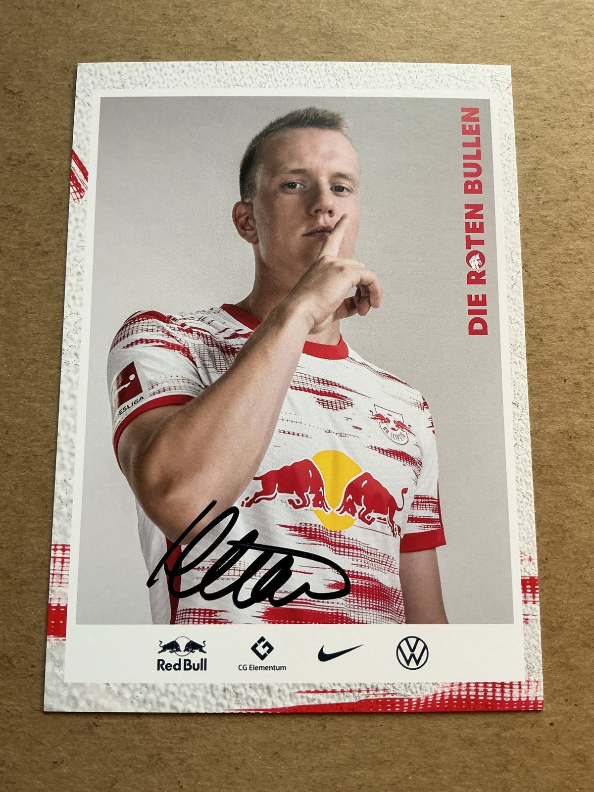Lukas Klostermann, Germany 🇩🇪 RB Leipzig 2021/22 hand signed - Autographs-World