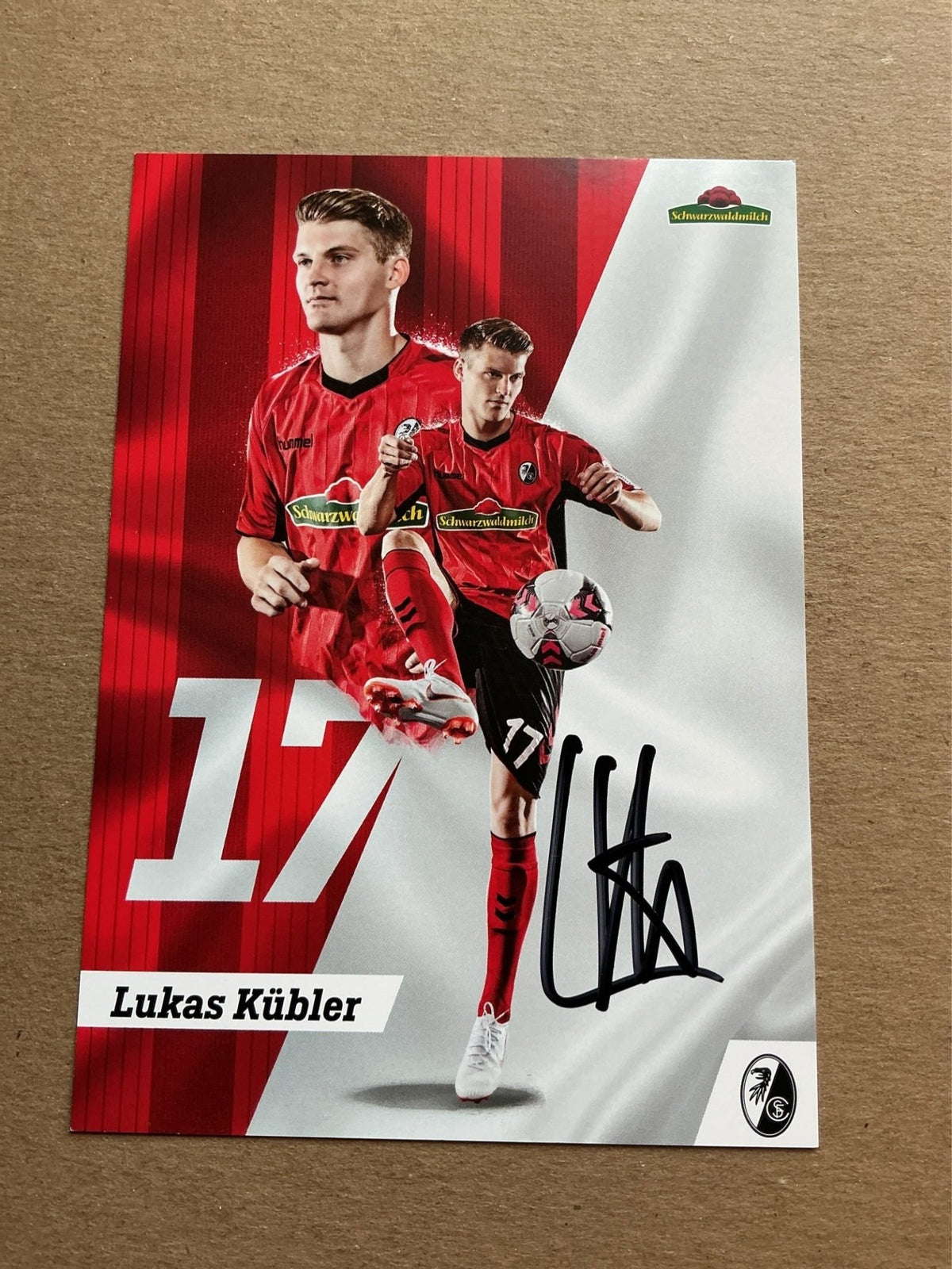 Lukas Kübler, Germany 🇩🇪 SC Freiburg 2018/19 hand signed - Autographs-World