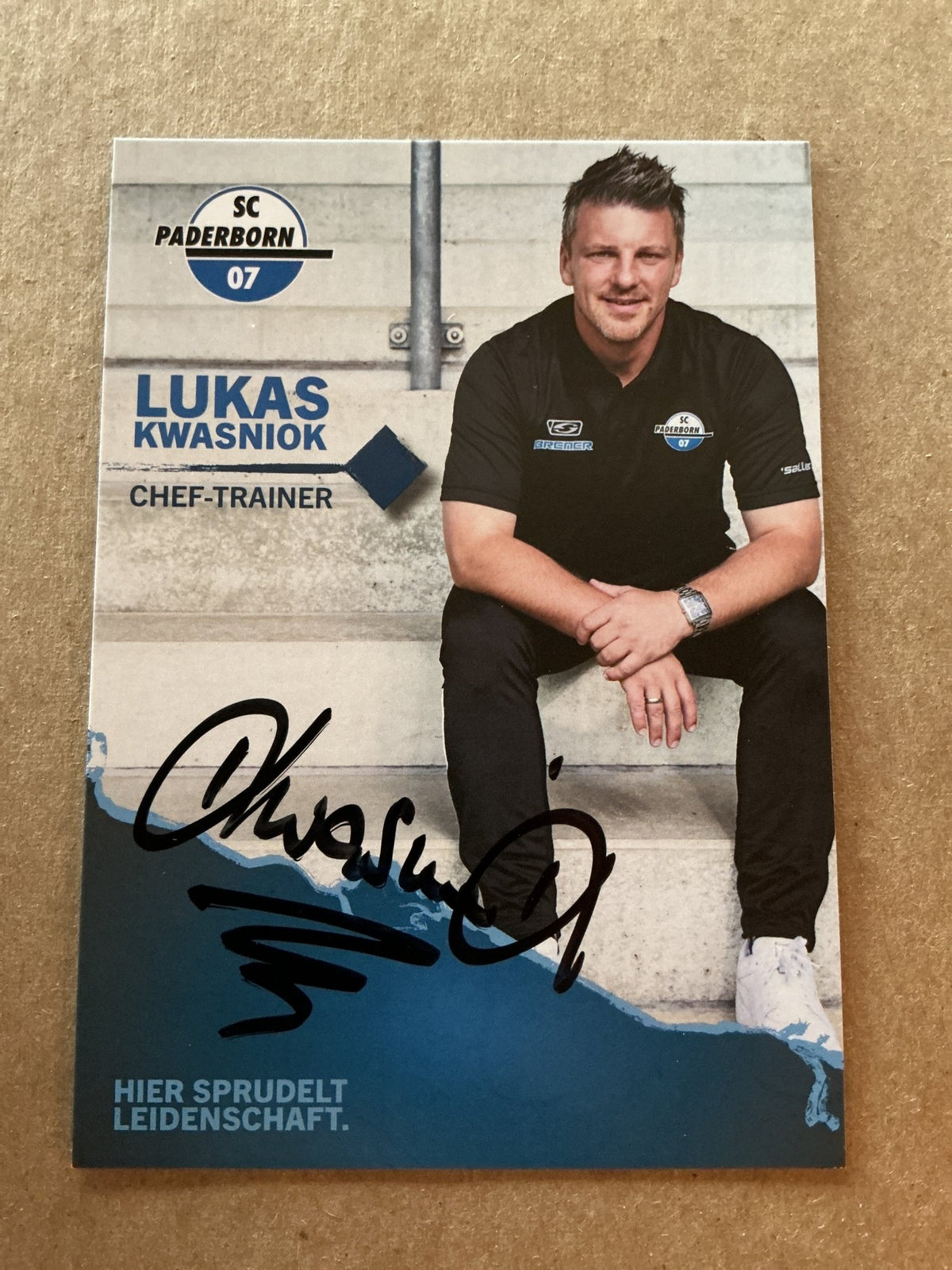 Lukas Kwasniok, Germany 🇩🇪 SC Paderborn 2021/22 hand signed - Autographs-World