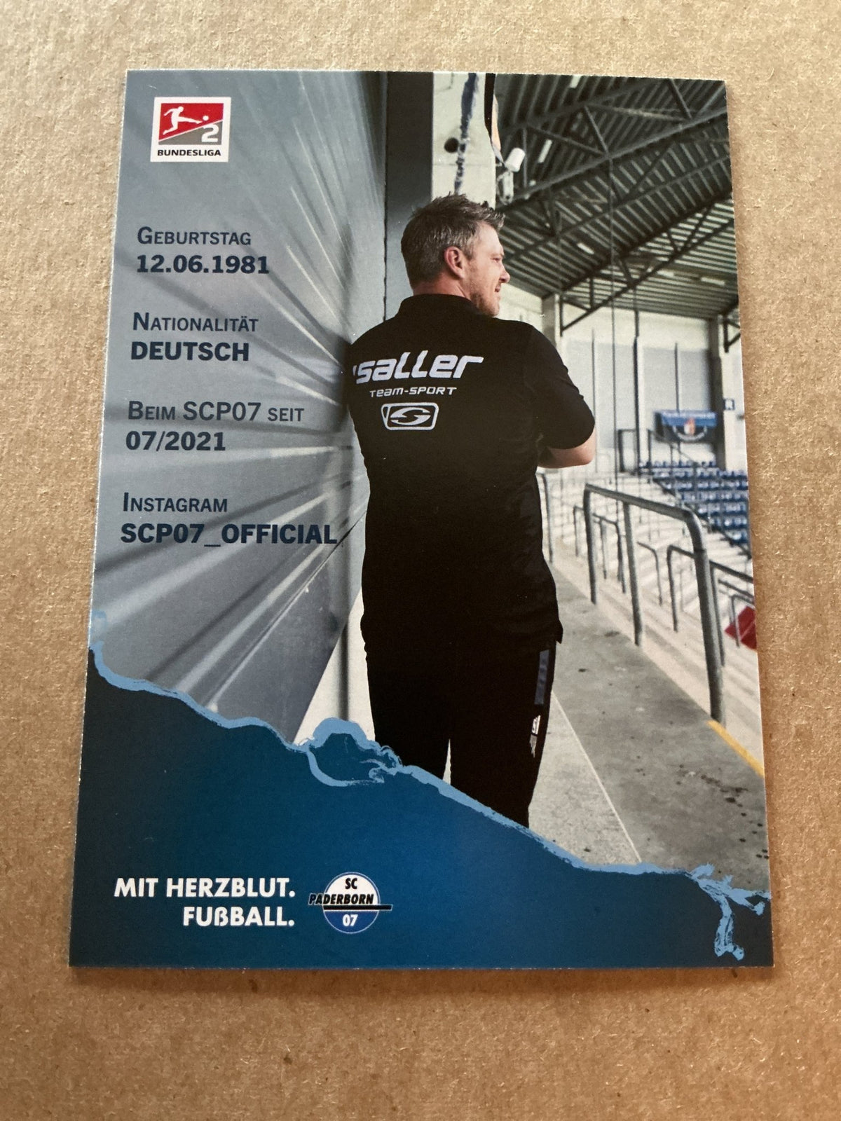 Lukas Kwasniok, Germany 🇩🇪 SC Paderborn 2021/22 hand signed - Autographs-World
