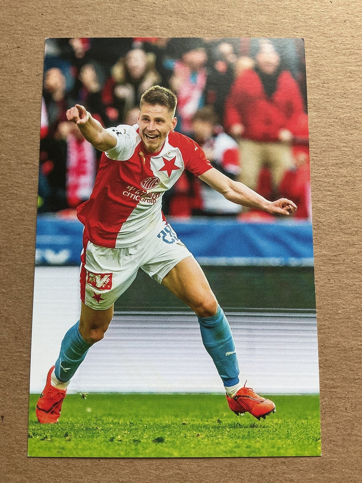Lukáš Masopust, Czech Republic 🇨🇿 SK Slavia Prague 2019/20 hand signed - Autographs-World