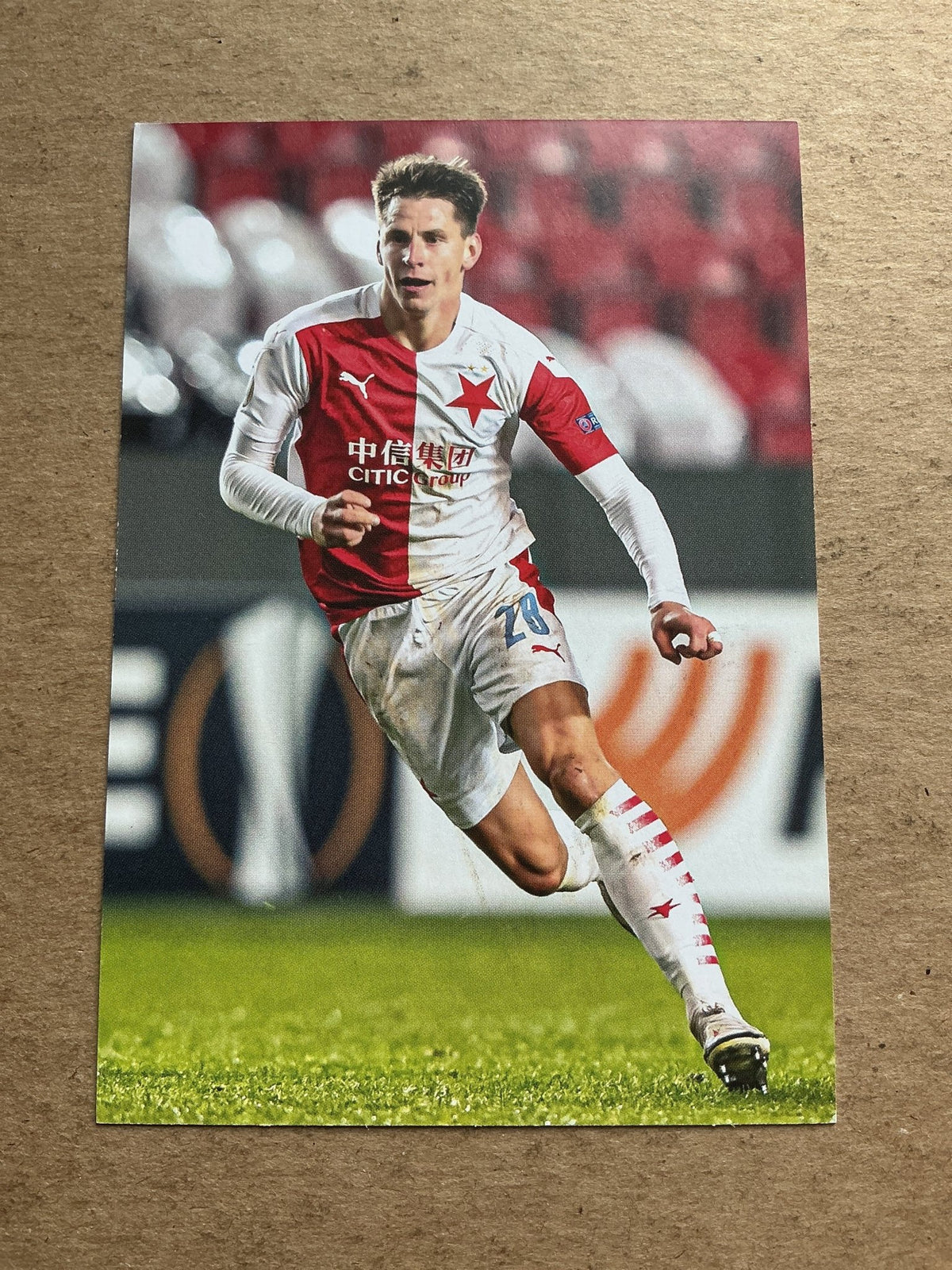 Lukáš Masopust, Czech Republic 🇨🇿 SK Slavia Prague 2020/21 hand signed - Autographs-World