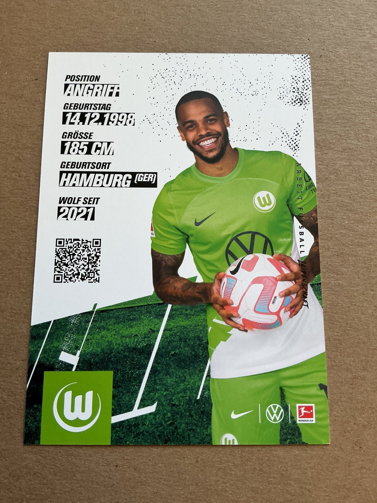 Lukas Nmecha, Germany 🇩🇪 VfL Wolfsburg 2023/24 hand signed - Autographs-World