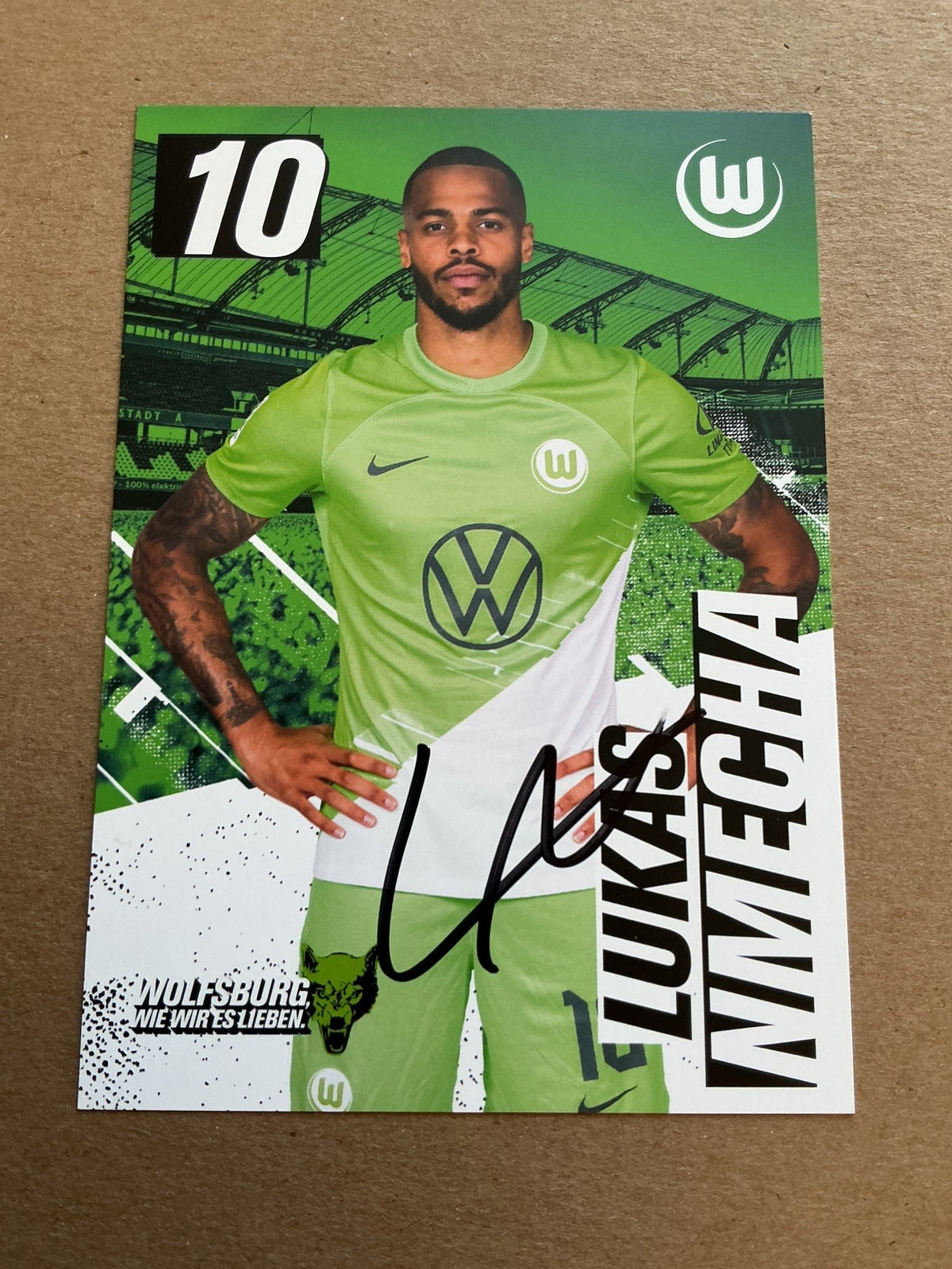 Lukas Nmecha, Germany 🇩🇪 VfL Wolfsburg 2023/24 hand signed - Autographs-World