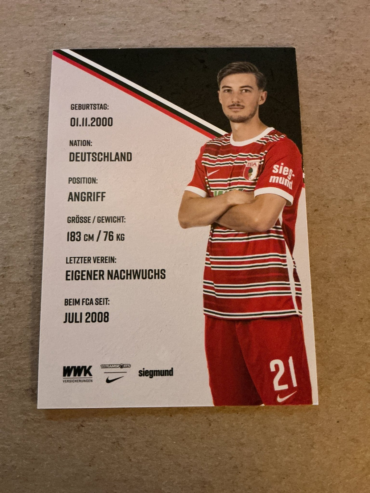 Lukas Petkov, Germany 🇩🇪 FC Augsburg 2022/23 hand signed - Autographs-World