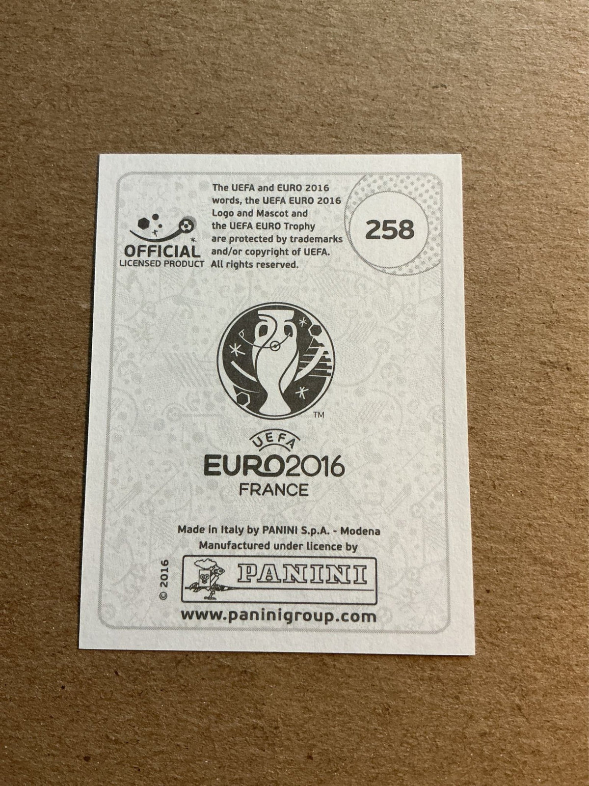 Lukas Podolski, Germany 🇩🇪 UEFA Euro 2016 Panini hand signed - Autographs-World