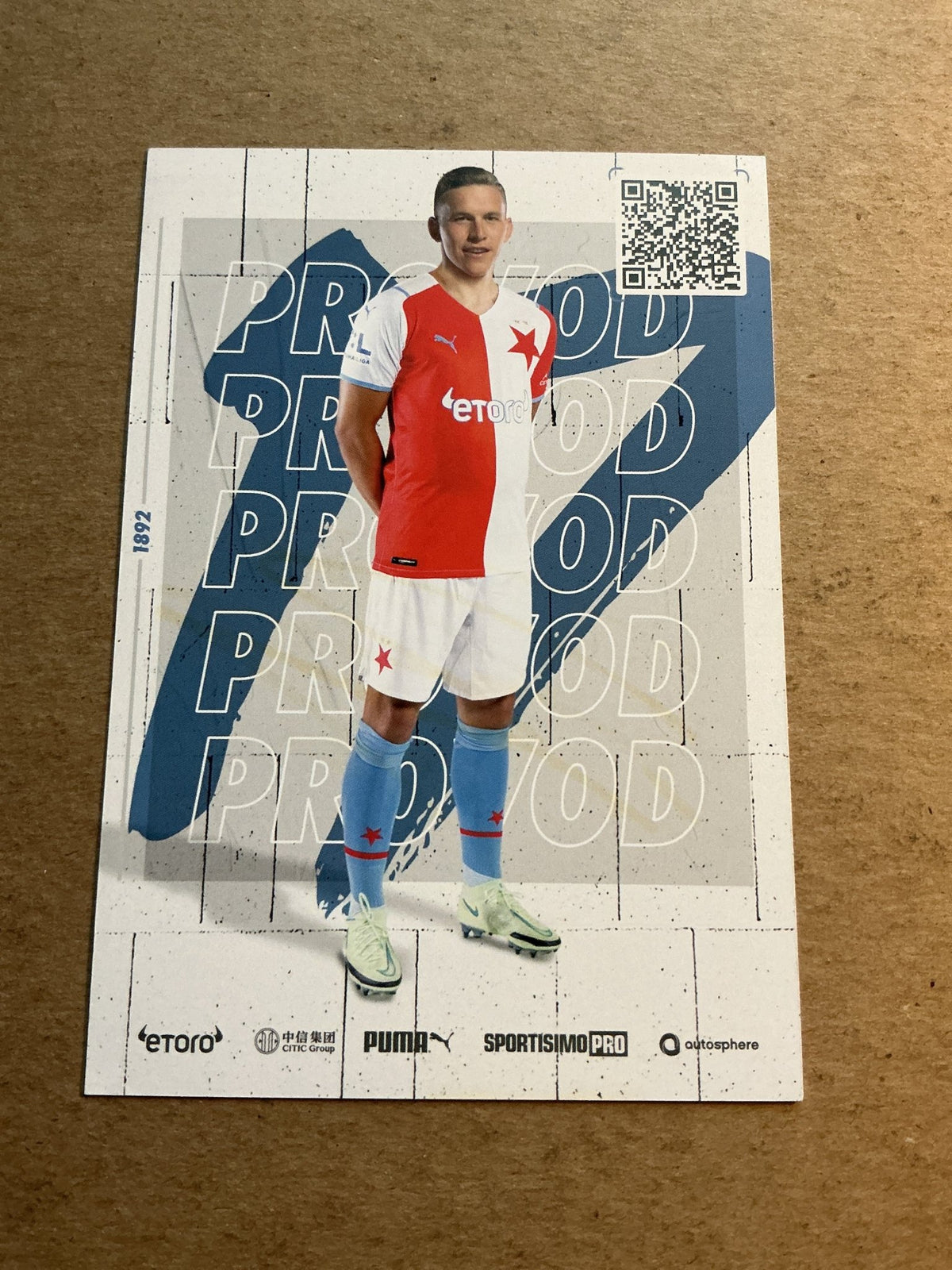 Lukáš Provod, Czech Republic 🇨🇿 SK Slavia Prague 2021/22 hand signed - Autographs-World