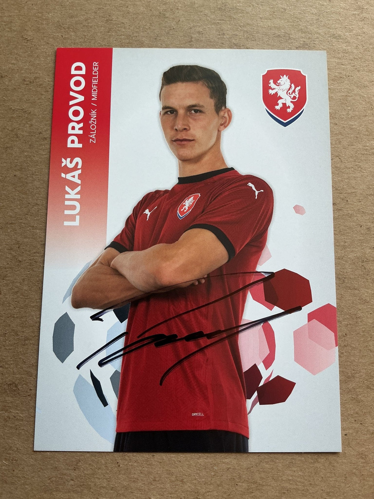 Lukáš Provod, Czech Republic 🇨🇿 UEFA Euro Cup 2020 hand signed - Autographs-World