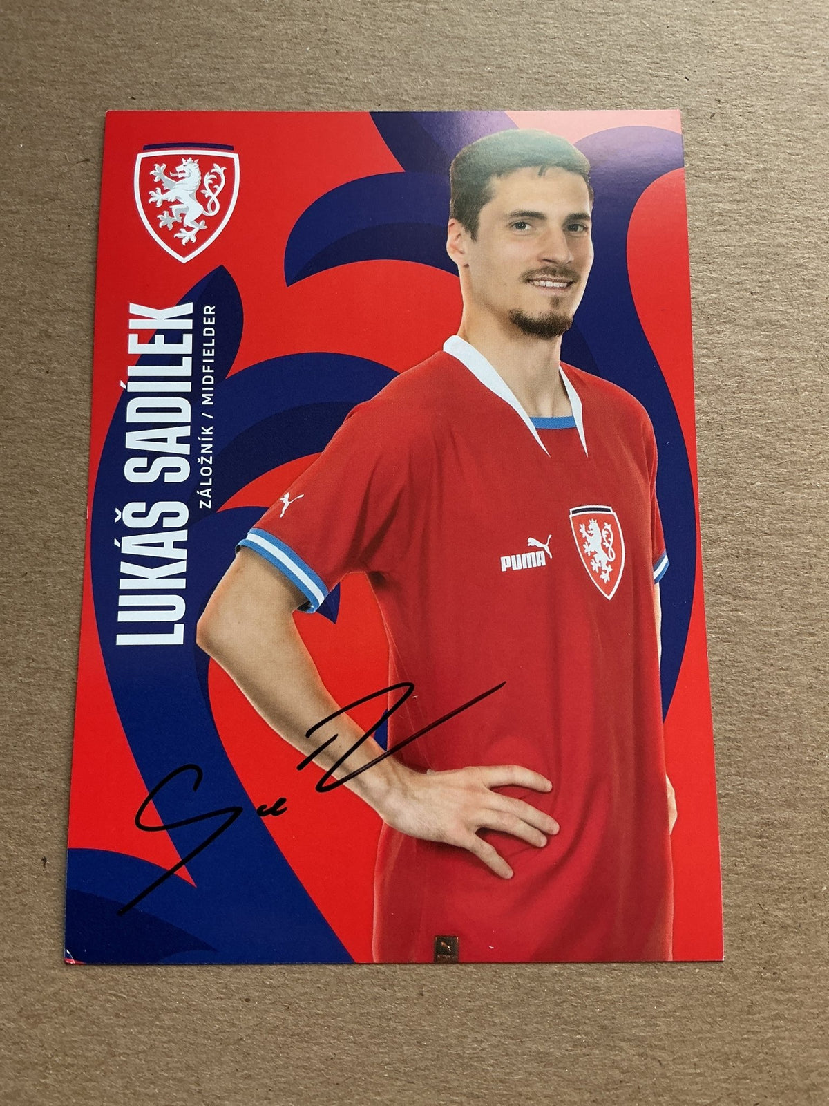 Lukáš Sadílek, Czech Republic 🇨🇿 2023 Sparta Prague hand signed - Autographs-World