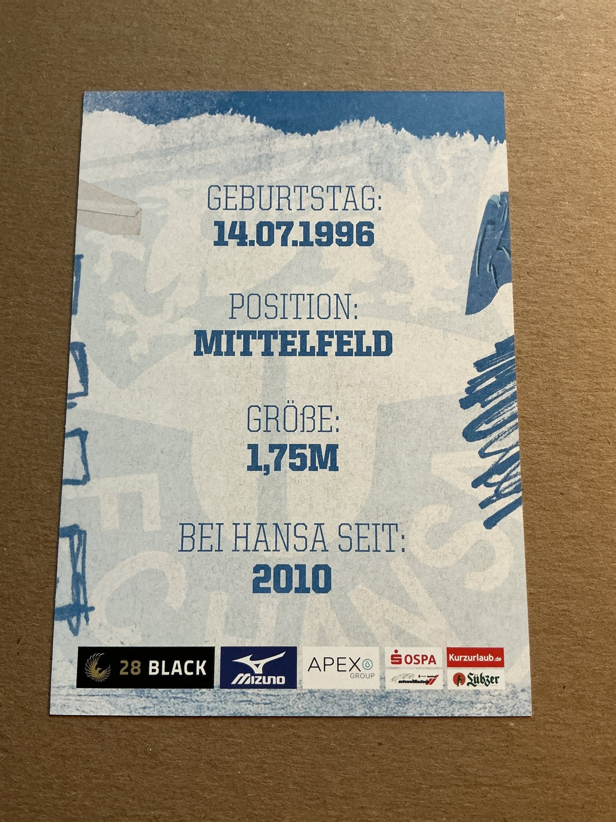 Lukas Scherff, Germany 🇩🇪 Hansa Rostock 2023/24 hand signed - Autographs-World