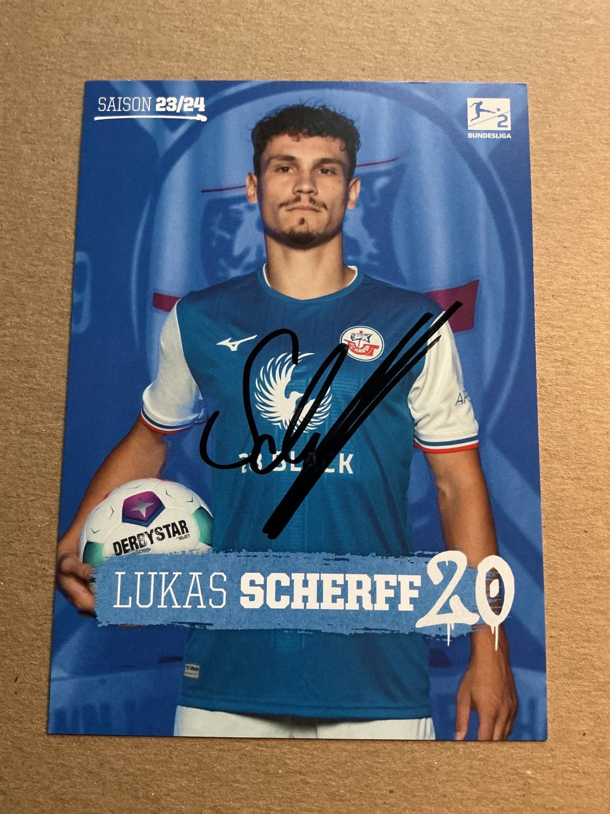 Lukas Scherff, Germany 🇩🇪 Hansa Rostock 2023/24 hand signed - Autographs-World