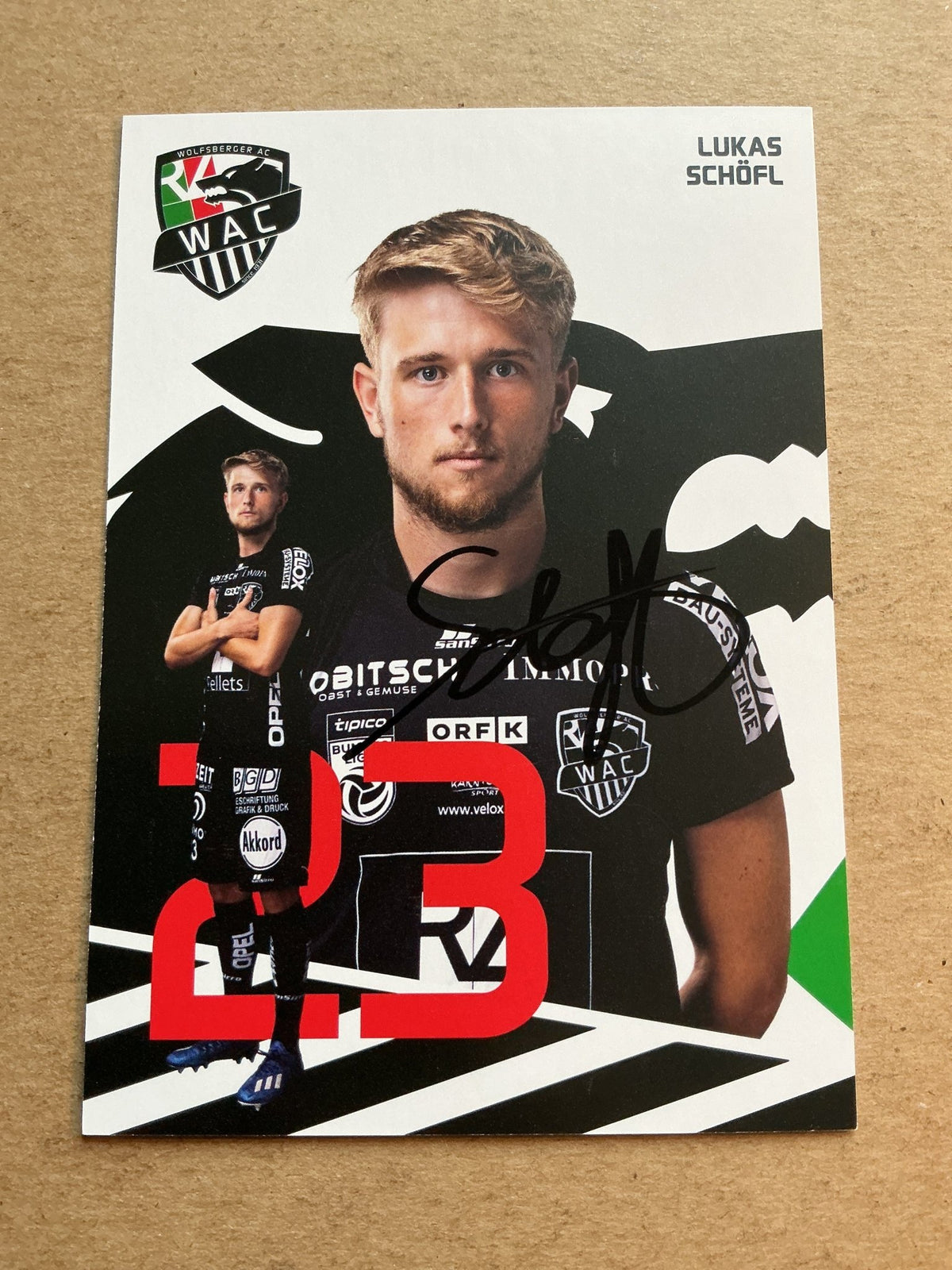 Lukas Schöfl, Austria 🇦🇹 Wolfsberger AC 2020/21 hand signed - Autographs-World