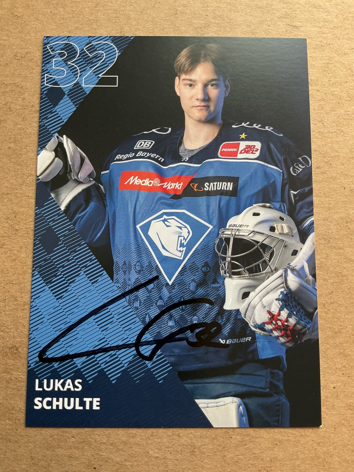 Lukas Schulte, Germany 🇩🇪 ERC Ingolstadt 2023/24 hand signed - Autographs-World