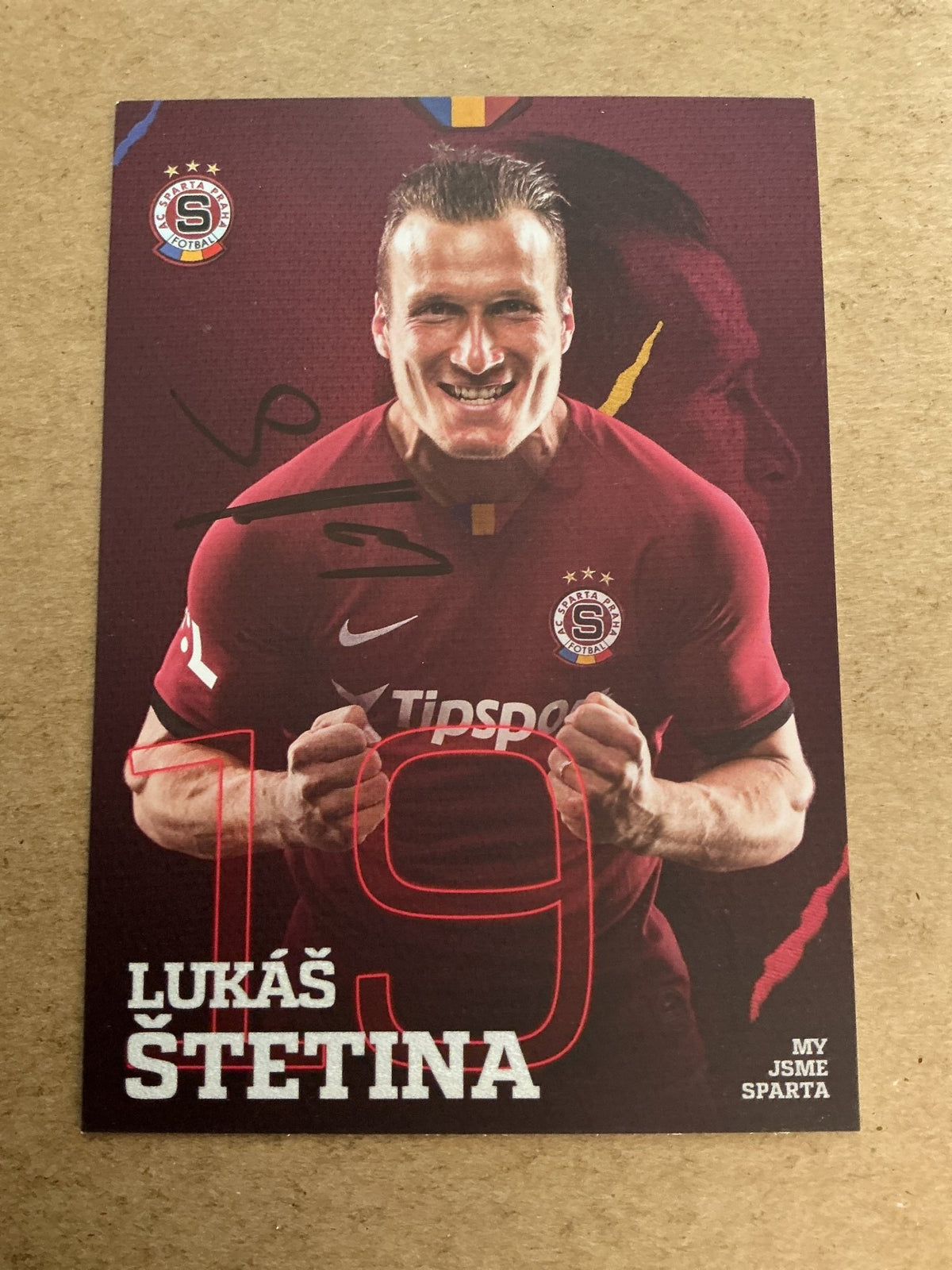 Lukáš Štetina, Slovakia 🇸🇰 AC Sparta Prague 2020/21 hand signed - Autographs-World