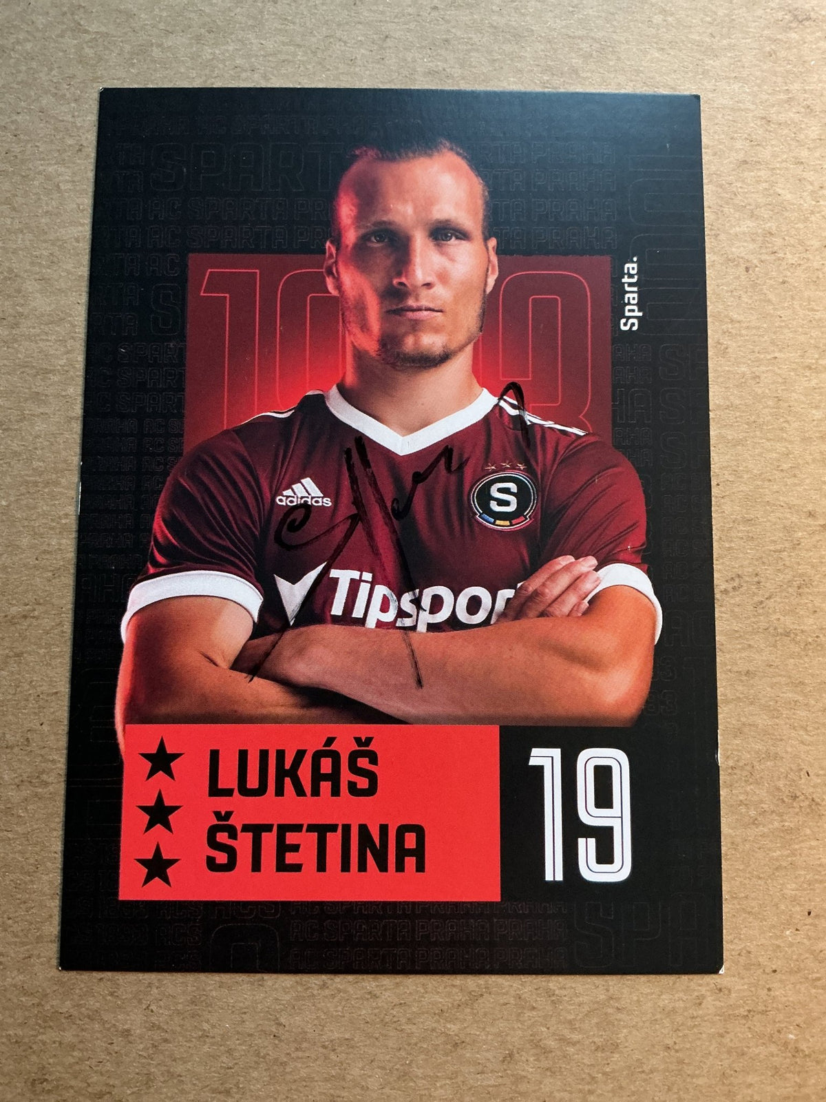 Lukáš Štetina, Slovakia 🇸🇰 AC Sparta Prague 2021/22 hand signed - Autographs-World