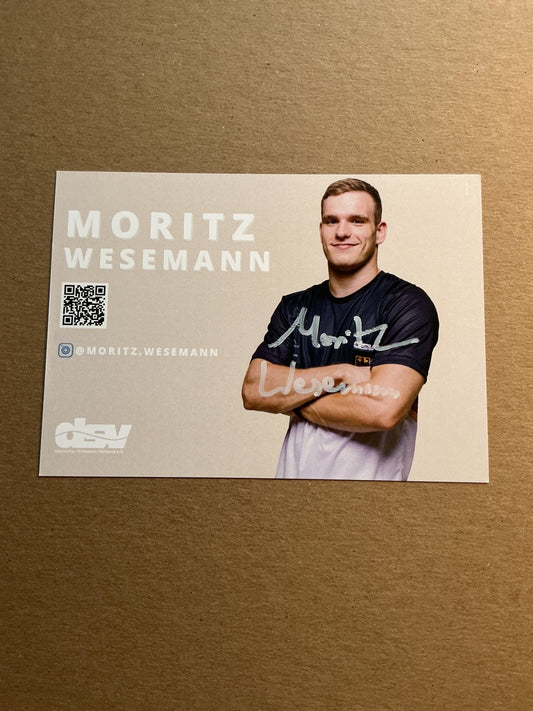 Lukas Wesemann, Germany 🇩🇪 Diving Summer Olympics 2024 hand signed - Autographs-World
