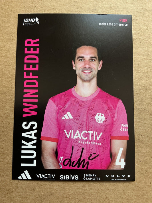 Lukas Windfeder, Germany 🇩🇪 Field Hockey Olympics 2024 hand signed - Autographs-World