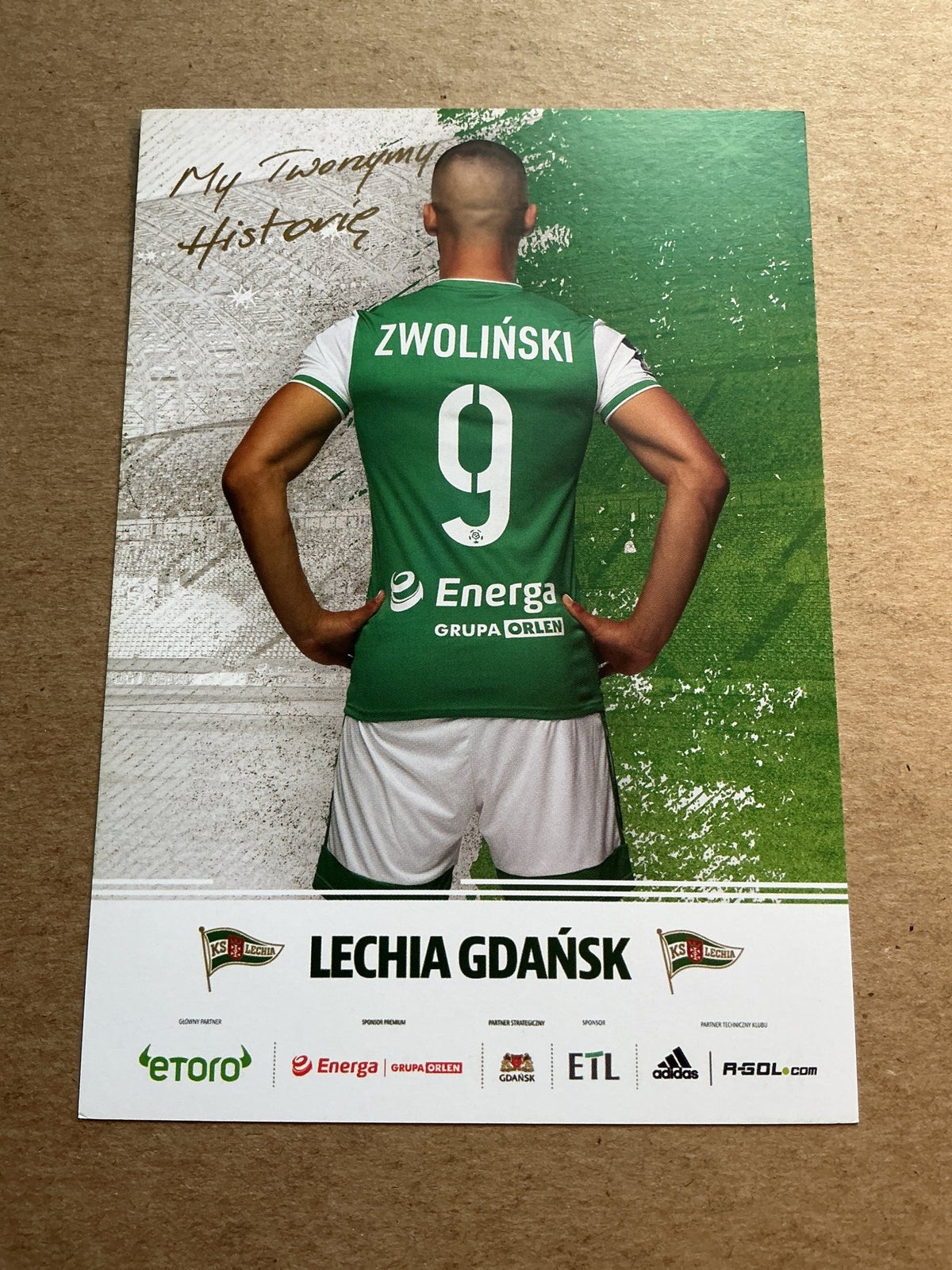Łukasz Zwoliński, Poland 🇵🇱 Lechia Gdansk 2022/23 hand signed - Autographs-World