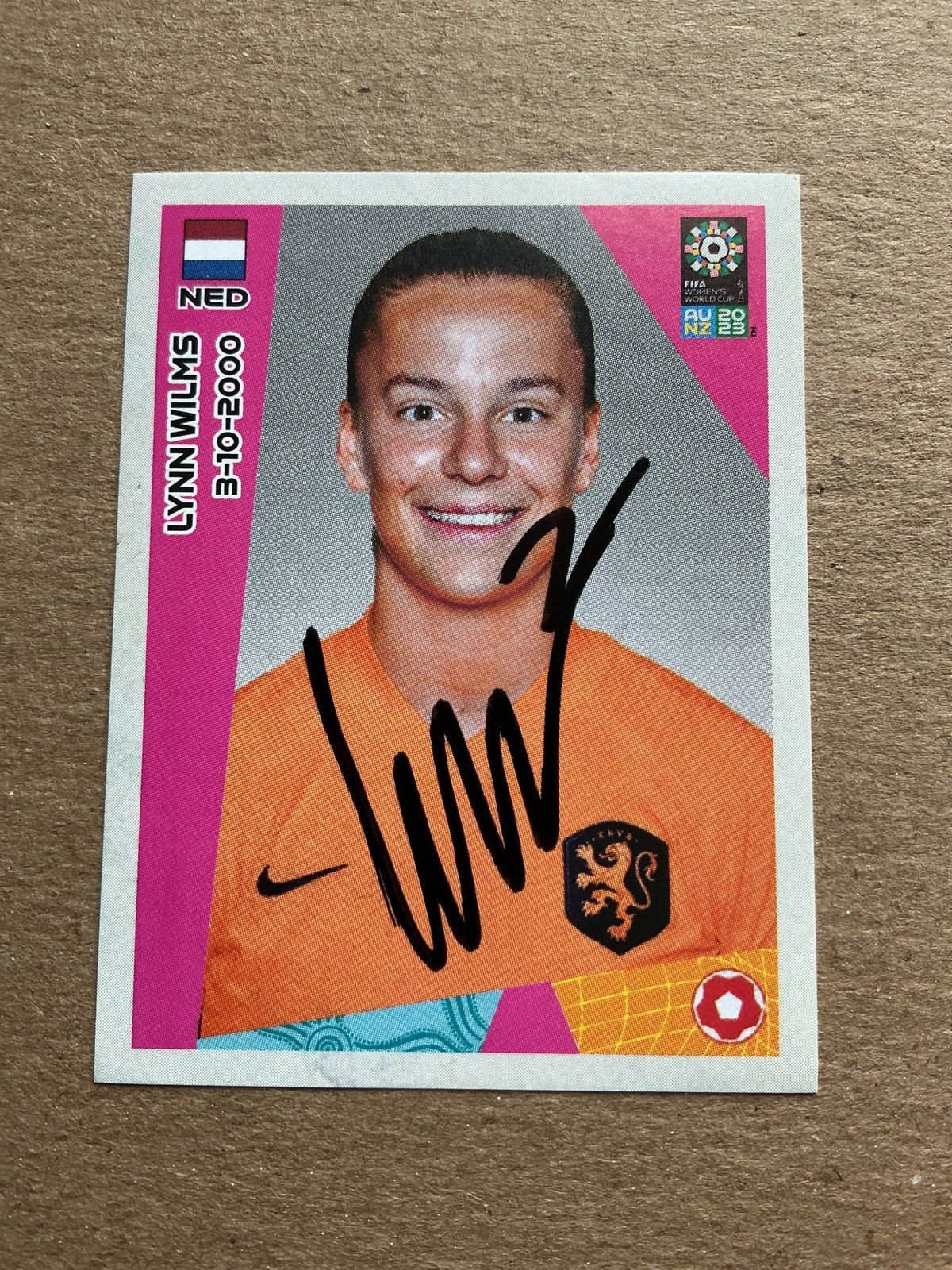 Lynn Wilms, Netherlands 🇳🇱 FIFA Women’s World Cup 2023 Panini hand signed - Autographs-World