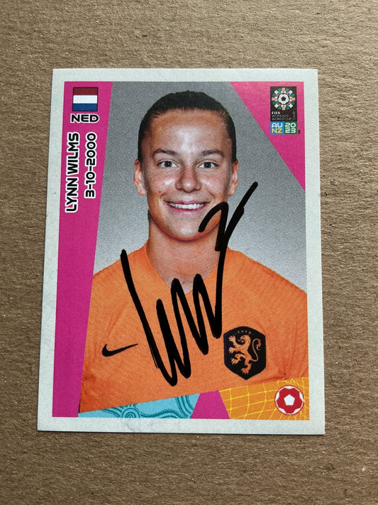 Lynn Wilms, Netherlands 🇳🇱 FIFA Women’s World Cup 2023 Panini hand signed - Autographs-World