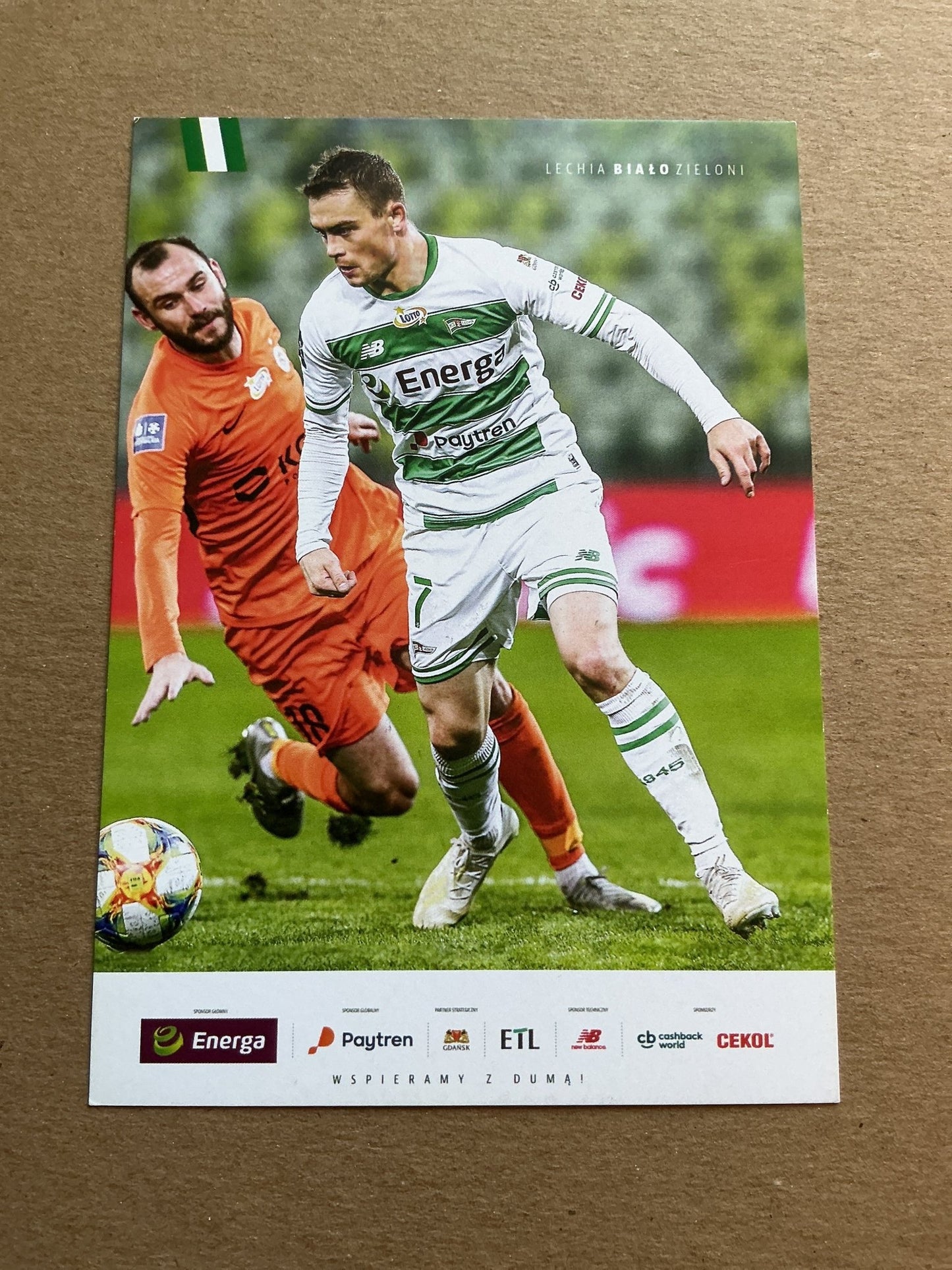 Maciej Gajos, Poland 🇵🇱 Lechia Gdańsk 2019/20 hand signed - Autographs-World