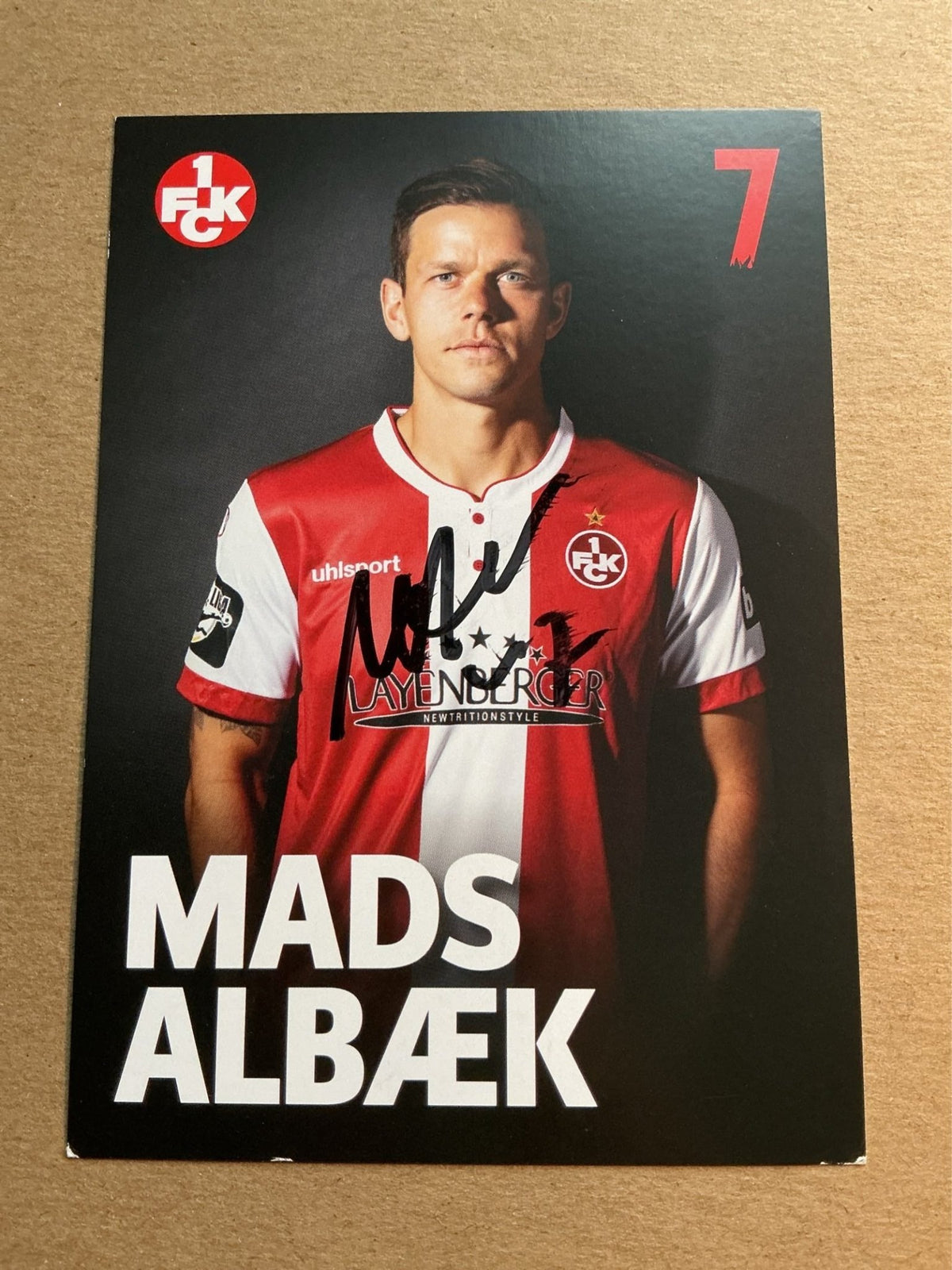 Mads Albæk, Denmark 🇩🇰 1.FC Kaiserslautern 2018/19 hand signed - Autographs-World