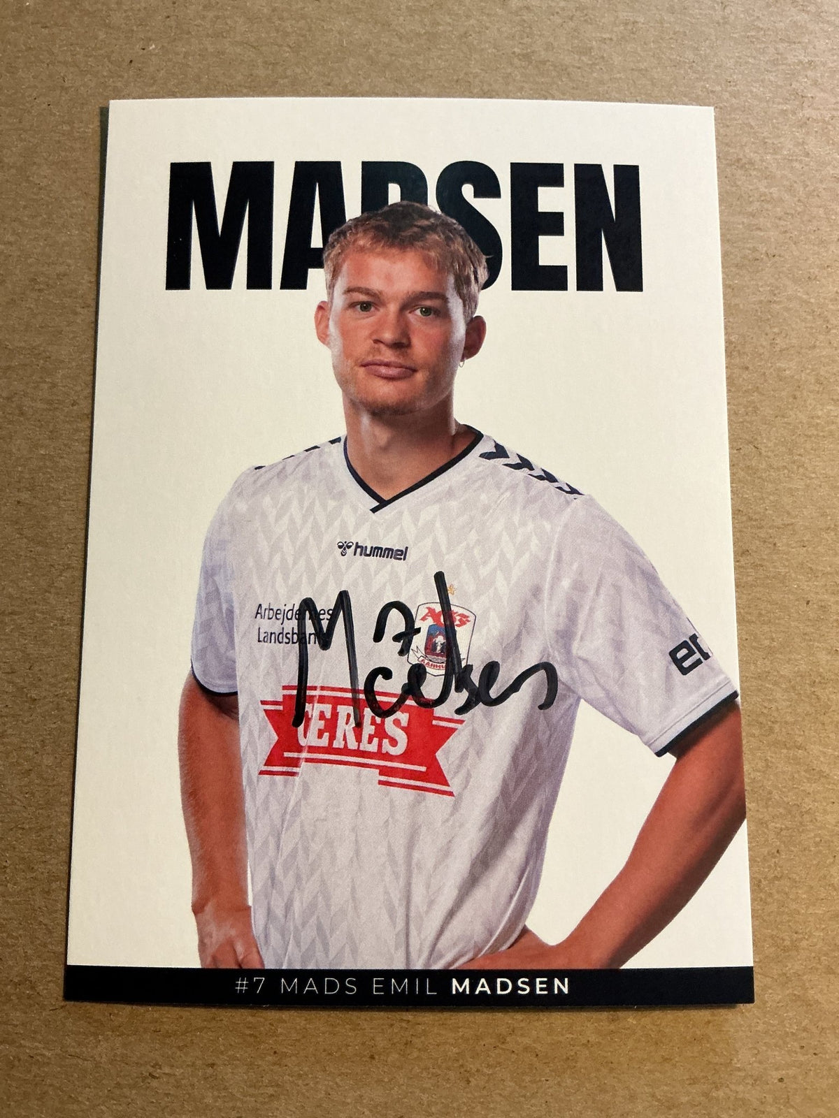 Mads Emil Madsen, Denmark 🇩🇰 Aarhus GF 2023/24 hand signed - Autographs-World
