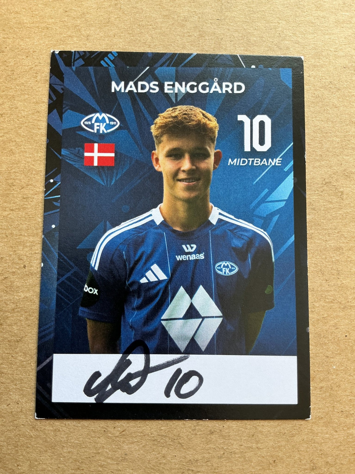 Mads Enggård, Denmark 🇩🇰 Molde FK 2024/25 hand signed - Autographs-World