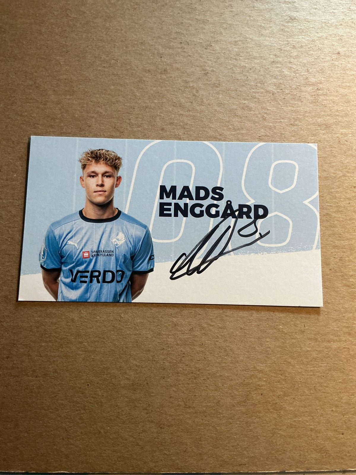 Mads Enggård, Denmark 🇩🇰 Randers FC 2023/24 hand signed - Autographs-World