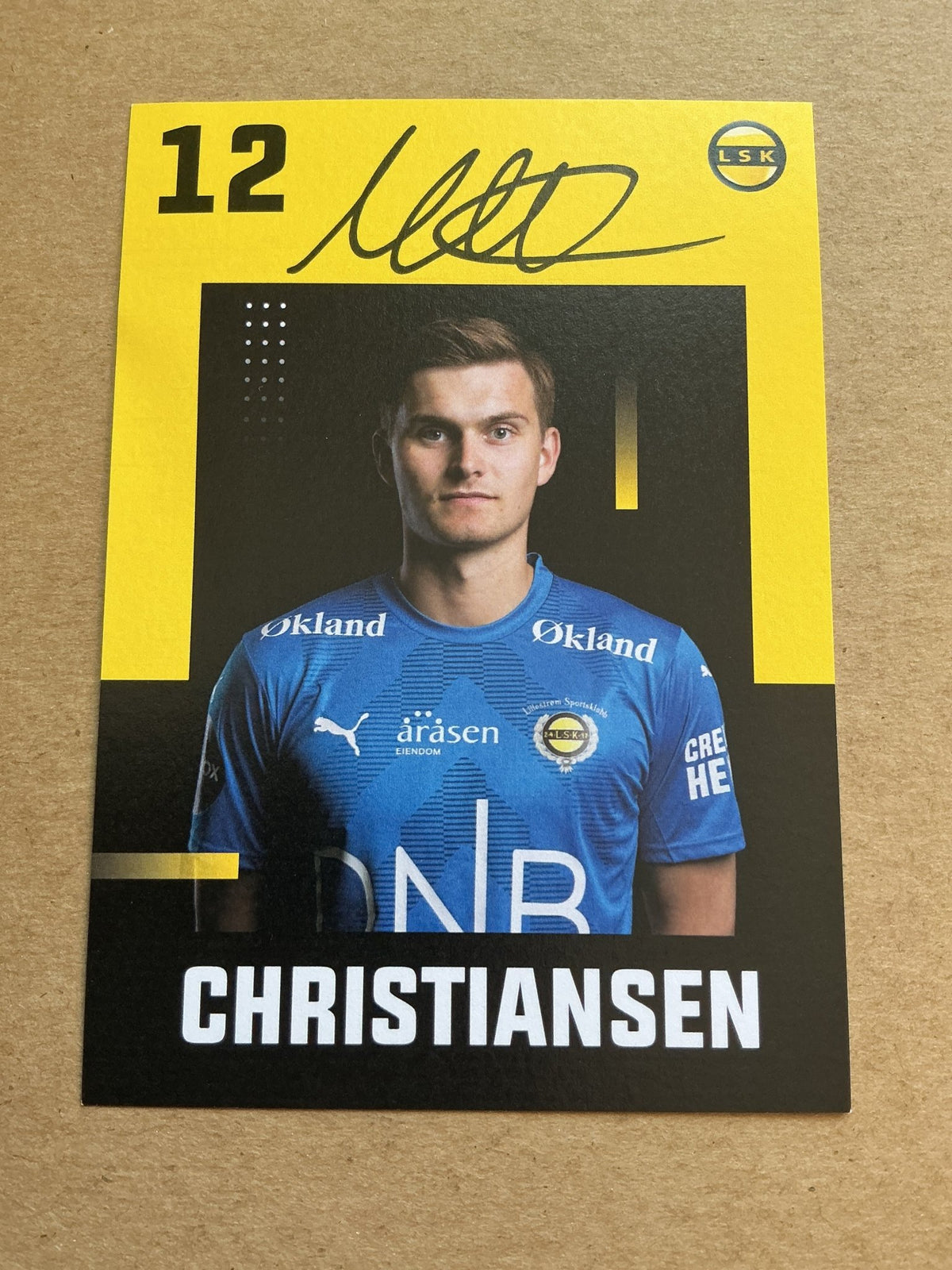 Mads Hedenstad Christiansen, Norway 🇳🇴 Lillestrøm SK 2024/25 hand signed - Autographs-World