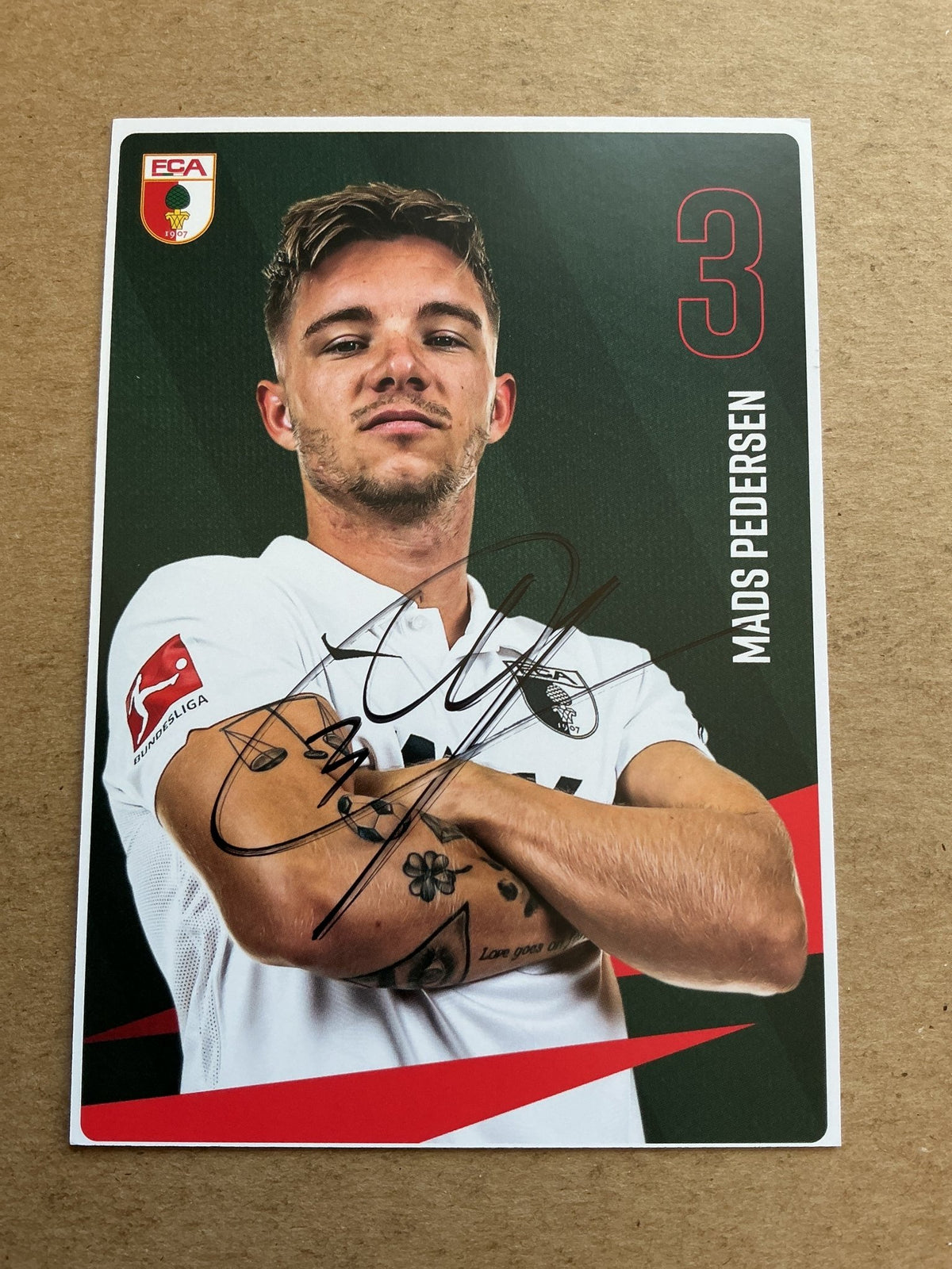 Mads Pedersen, Dänemark 🇩🇰 FC Augsburg 2020/21 hand signed - Autographs-World