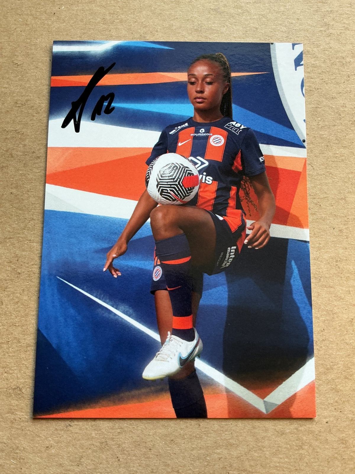 Maelys Mpome, France 🇫🇷 Montpellier HSC 2023/24 hand signed - Autographs-World