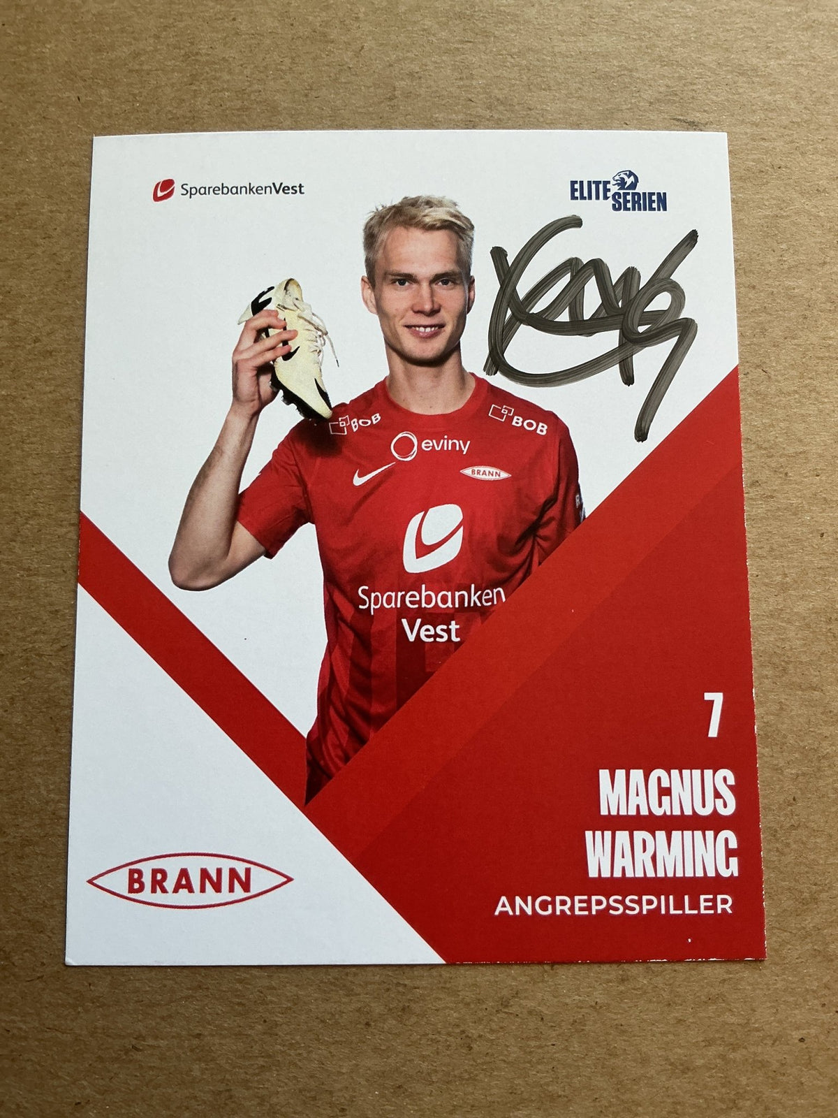 Magnus Warming, Denmark 🇩🇰 SK Brann 2024/25 hand signed - Autographs-World