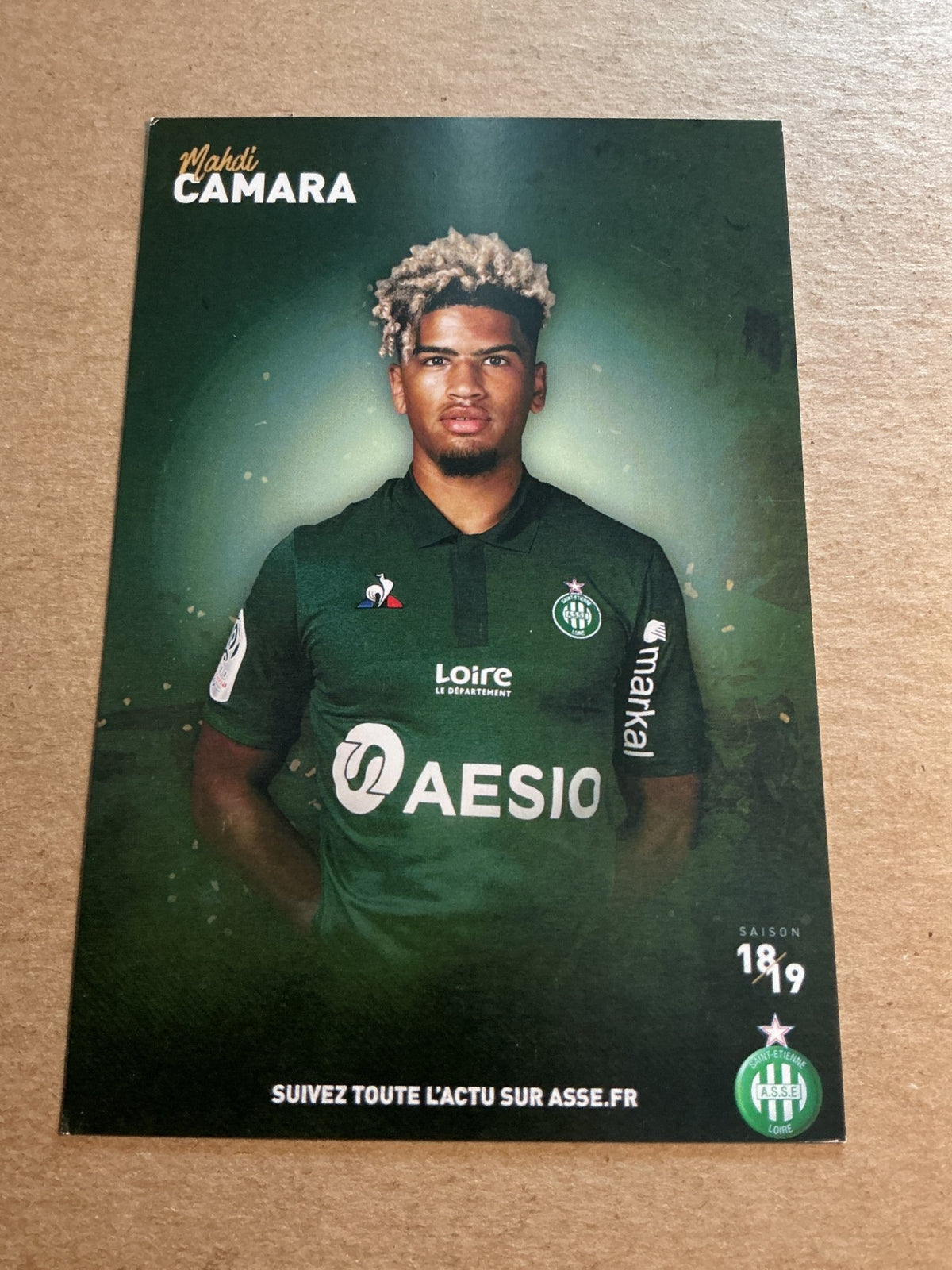 Mahdi Camara, France 🇫🇷 AS Saint-Etienne 2018/19 hand signed - Autographs-World