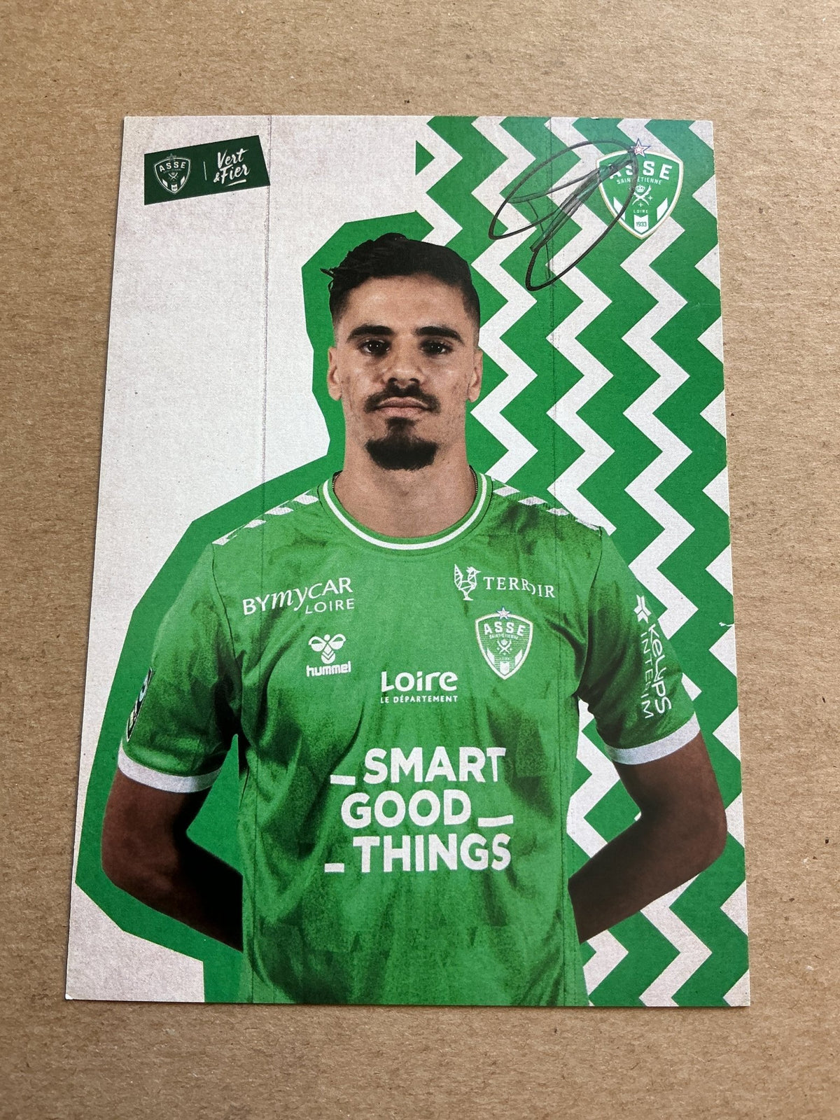 Mahmoud Bentayg, Morocco 🇲🇦 AS Saint-Etienne 2023/24 hand signed - Autographs-World