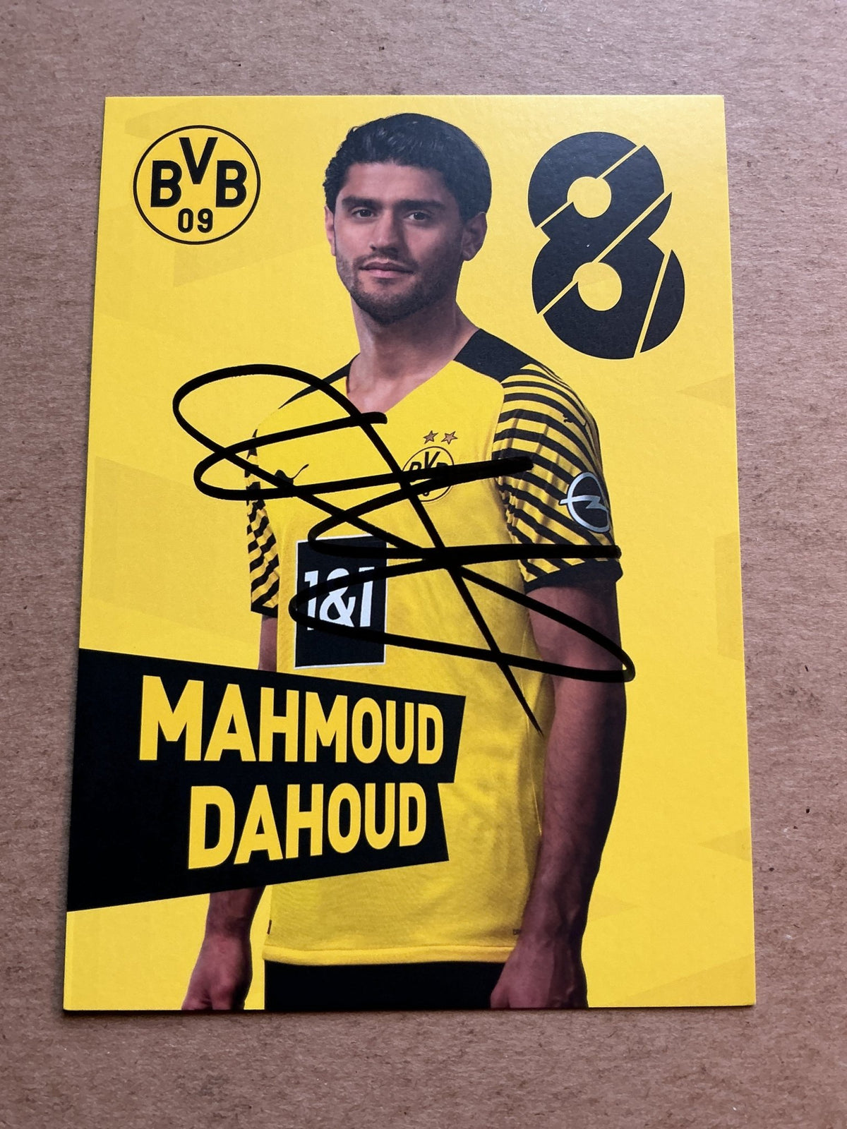 Mahmoud Dahoud, Germany 🇩🇪 Borussia Dortmund 2021/22 hand signed - Autographs-World