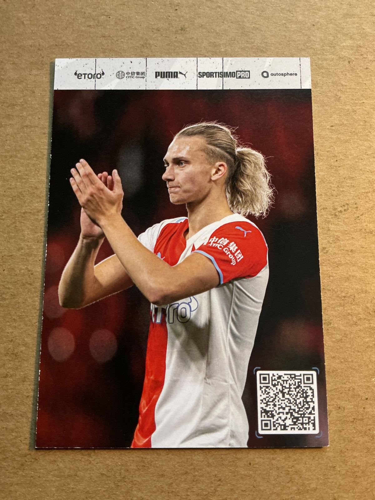 Maksym Talovjerov, Ukraine 🇺🇦 SK Slavia Prague 2021/22 hand signed - Autographs-World